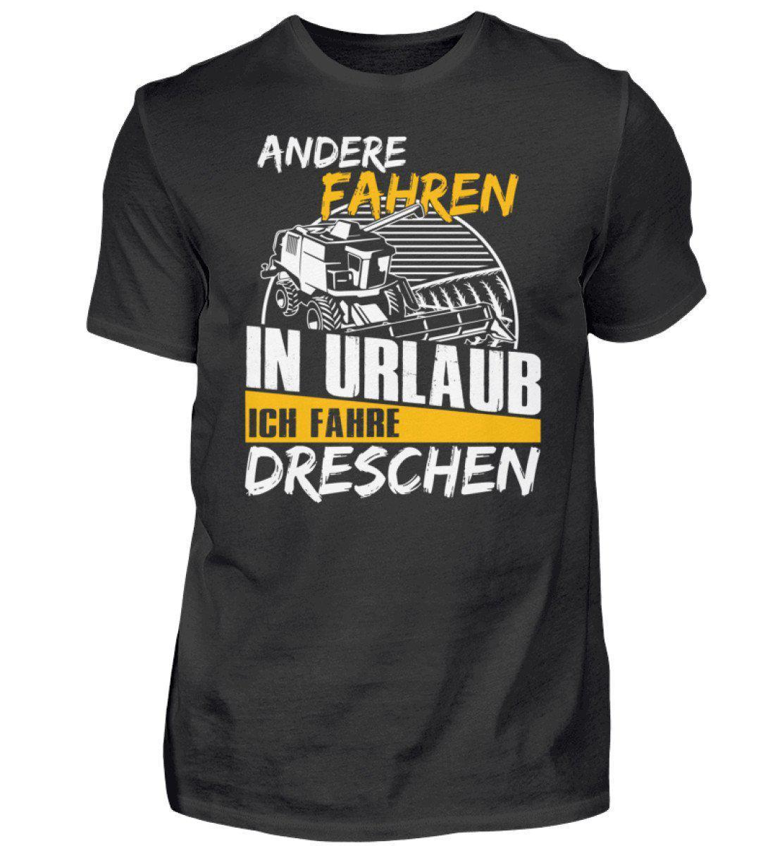 Ich fahre dreschen · Herren T-Shirt-Herren Basic T-Shirt-Black-S-Agrarstarz