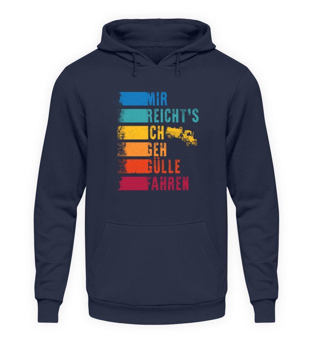 Ich geh Gülle fahren retro · Unisex Kapuzenpullover Hoodie-Unisex Hoodie-Oxford Navy-S-Agrarstarz