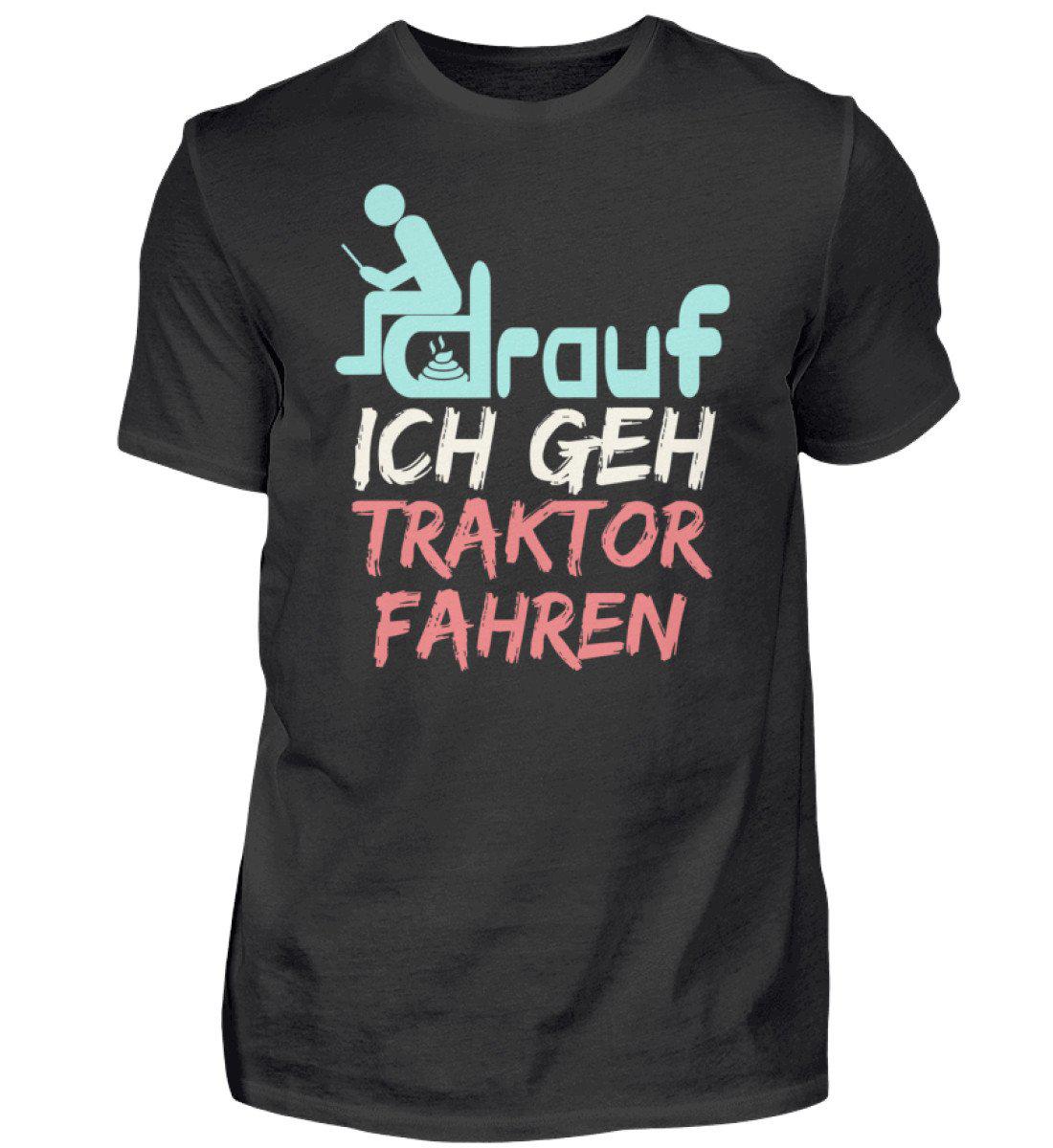 Ich geh Traktor fahren · Herren T-Shirt-Herren Basic T-Shirt-Black-S-Agrarstarz