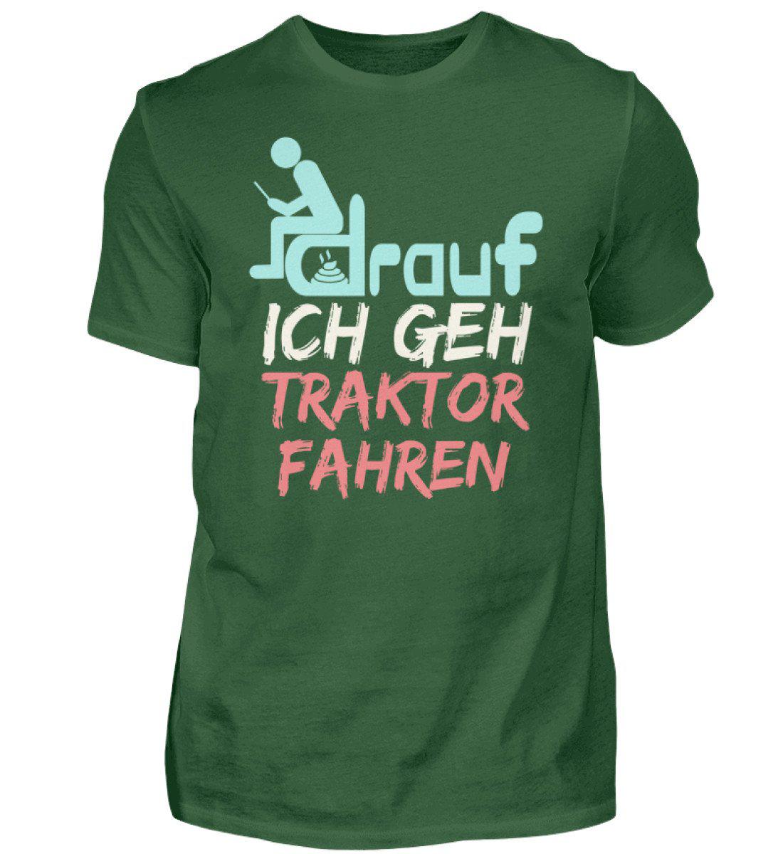 Ich geh Traktor fahren · Herren T-Shirt-Herren Basic T-Shirt-Bottle Green-S-Agrarstarz