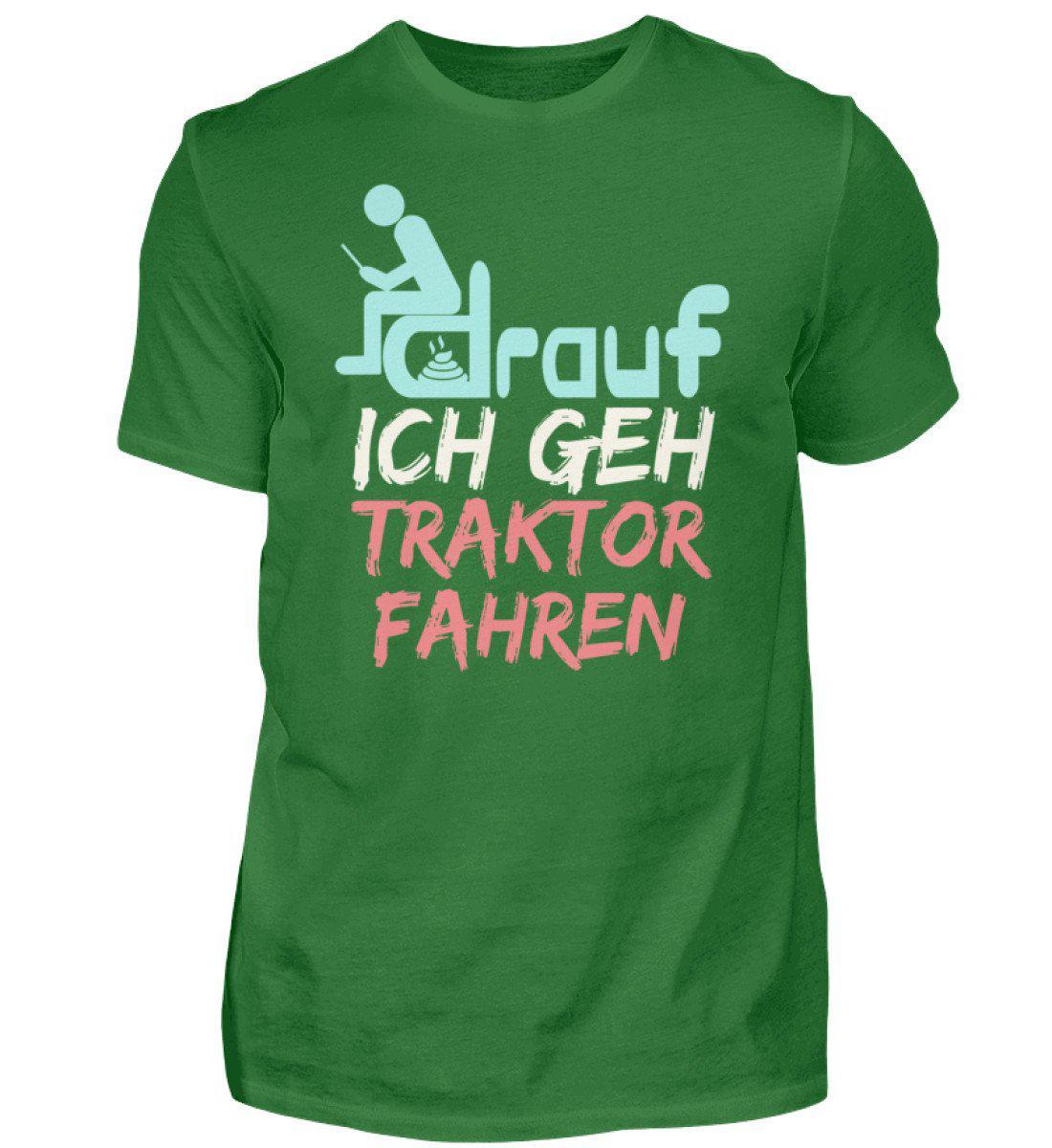 Ich geh Traktor fahren · Herren T-Shirt-Herren Basic T-Shirt-Kelly Green-S-Agrarstarz