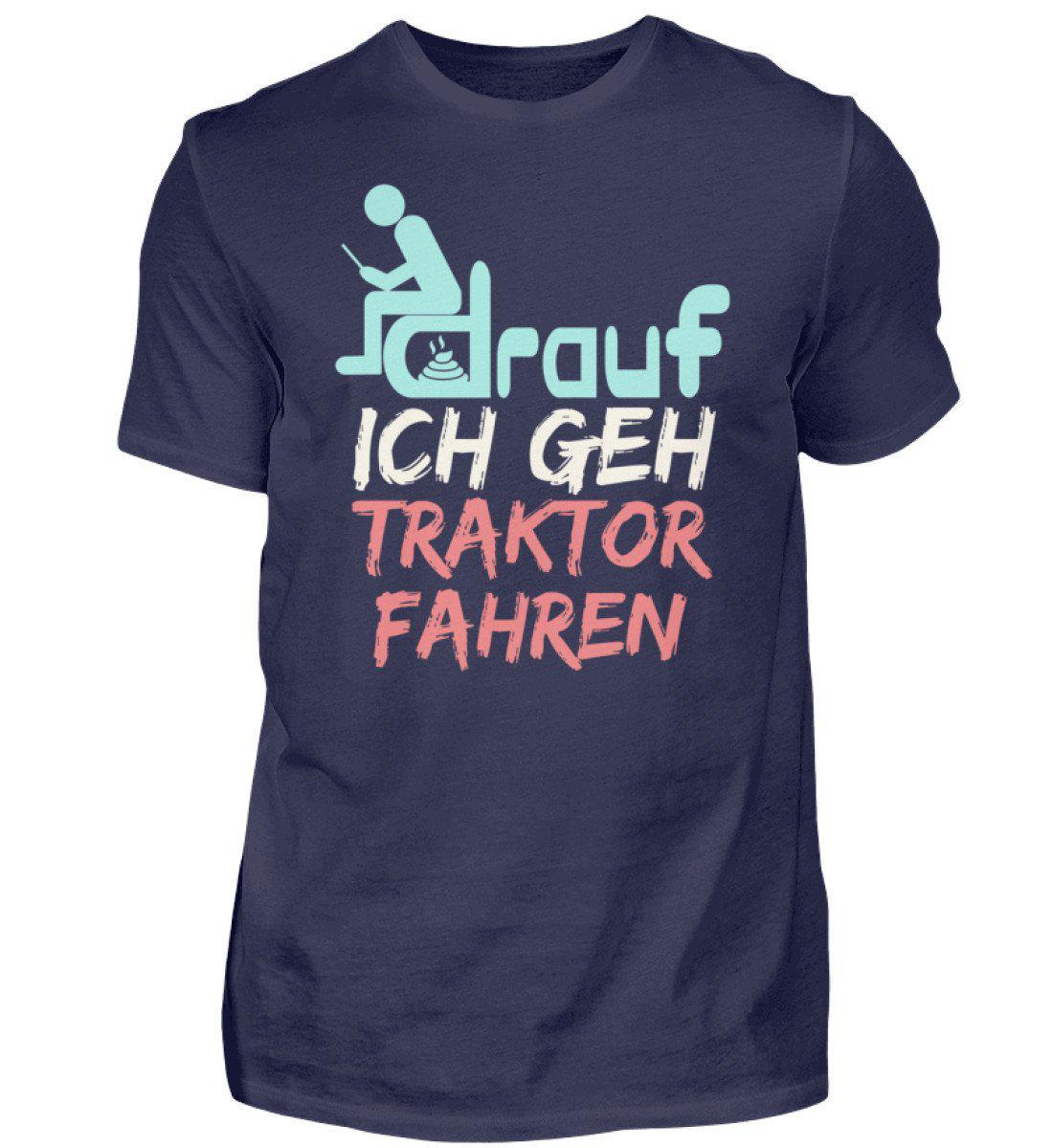 Ich geh Traktor fahren · Herren T-Shirt-Herren Basic T-Shirt-Navy-S-Agrarstarz