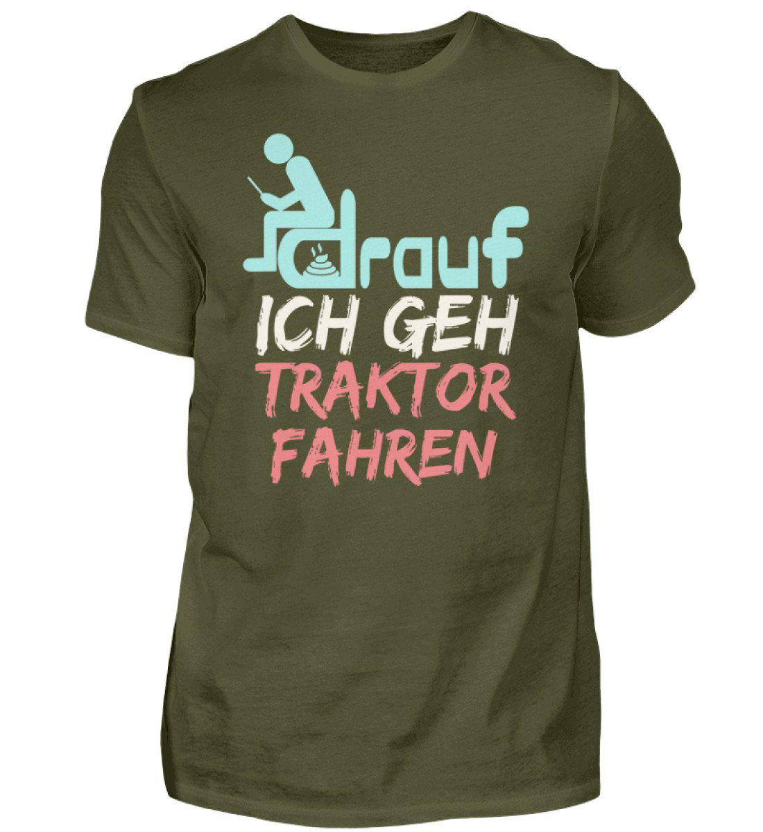 Ich geh Traktor fahren · Herren T-Shirt-Herren Basic T-Shirt-Urban Khaki-S-Agrarstarz