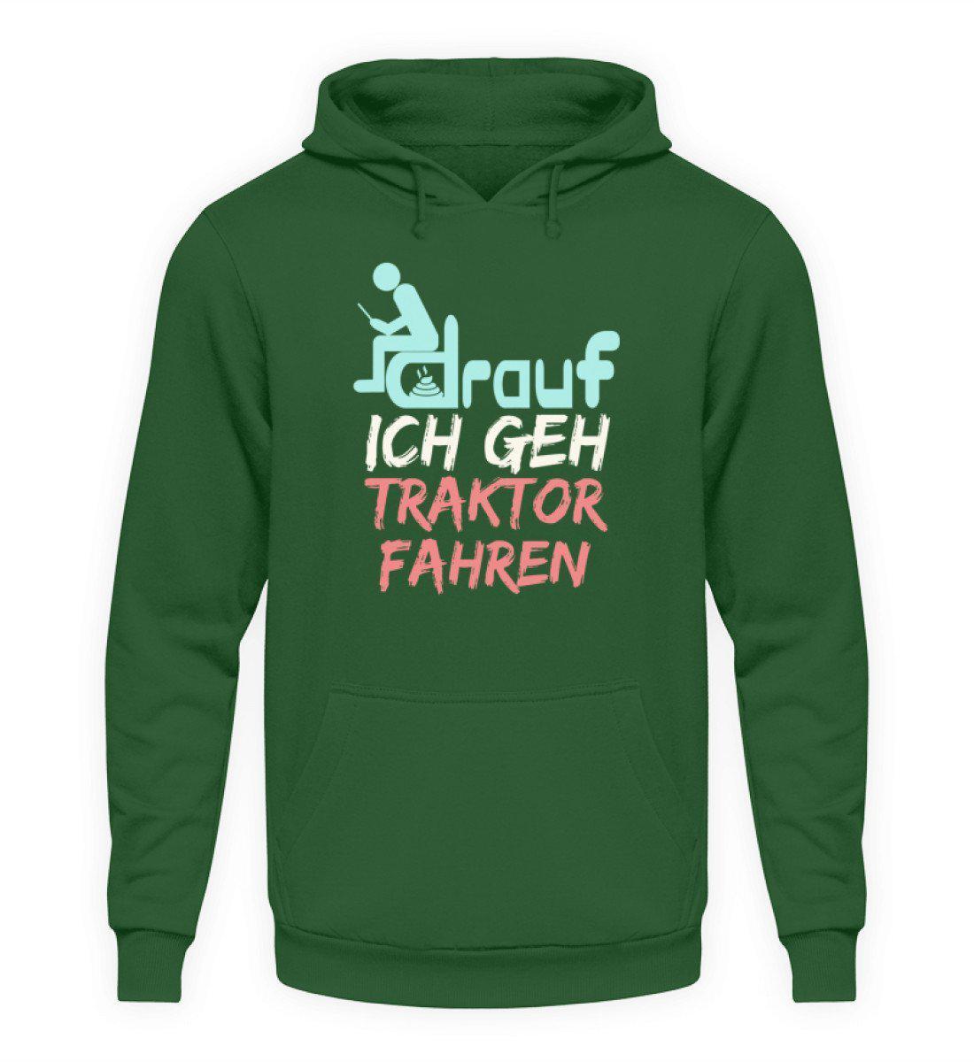 Ich geh Traktor fahren · Unisex Kapuzenpullover Hoodie-Unisex Hoodie-Bottle Green-L-Agrarstarz