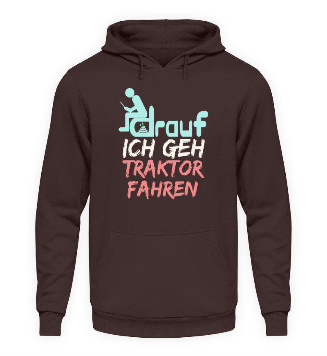 Ich geh Traktor fahren · Unisex Kapuzenpullover Hoodie-Unisex Hoodie-Hot Chocolate-L-Agrarstarz