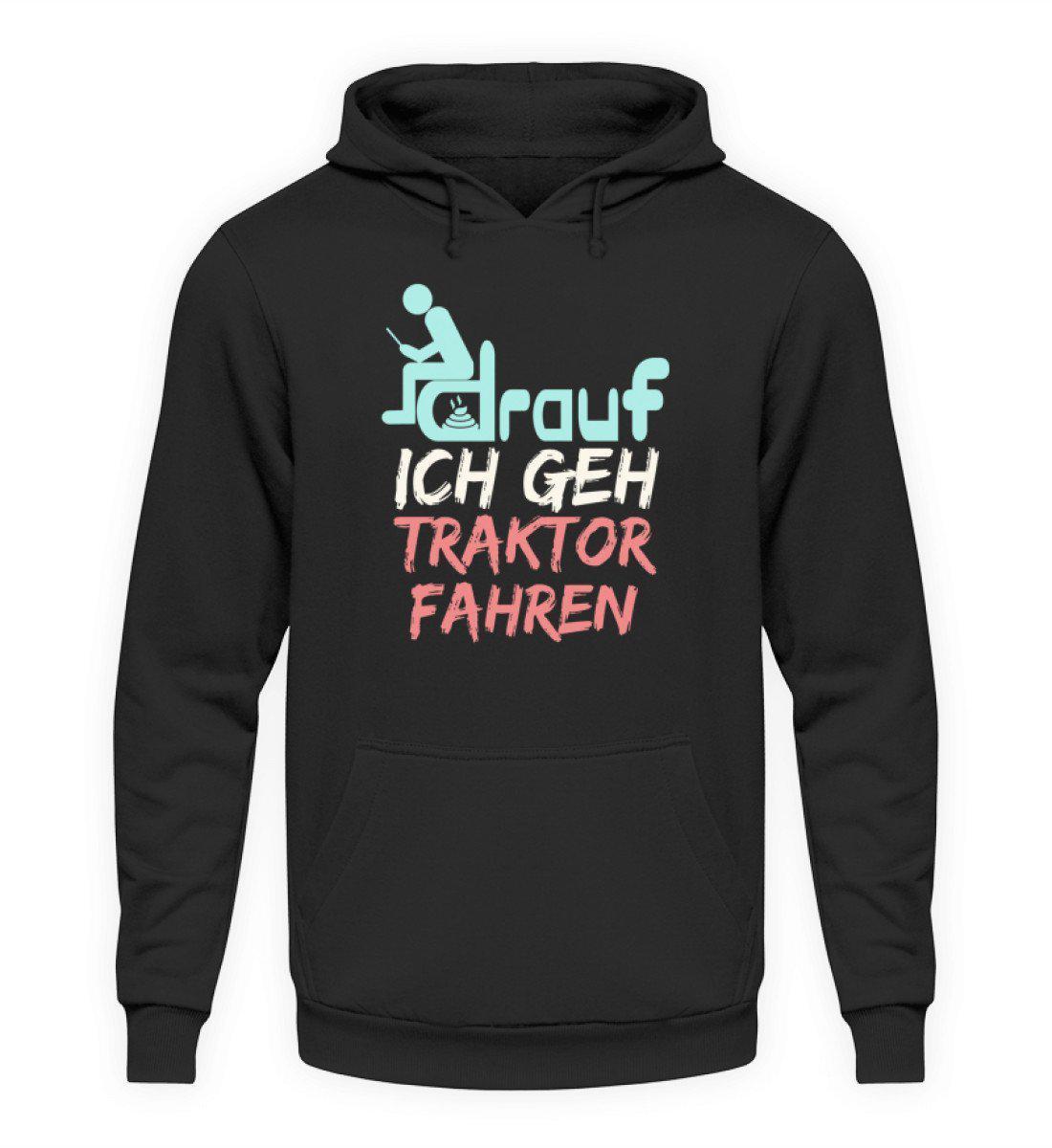 Ich geh Traktor fahren · Unisex Kapuzenpullover Hoodie-Unisex Hoodie-Jet Black-L-Agrarstarz