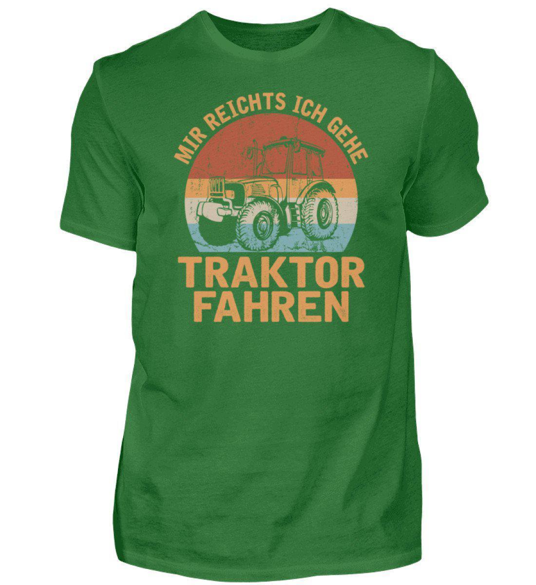 Ich gehe Traktor fahren Retro · Herren T-Shirt-Herren Basic T-Shirt-Kelly Green-S-Agrarstarz