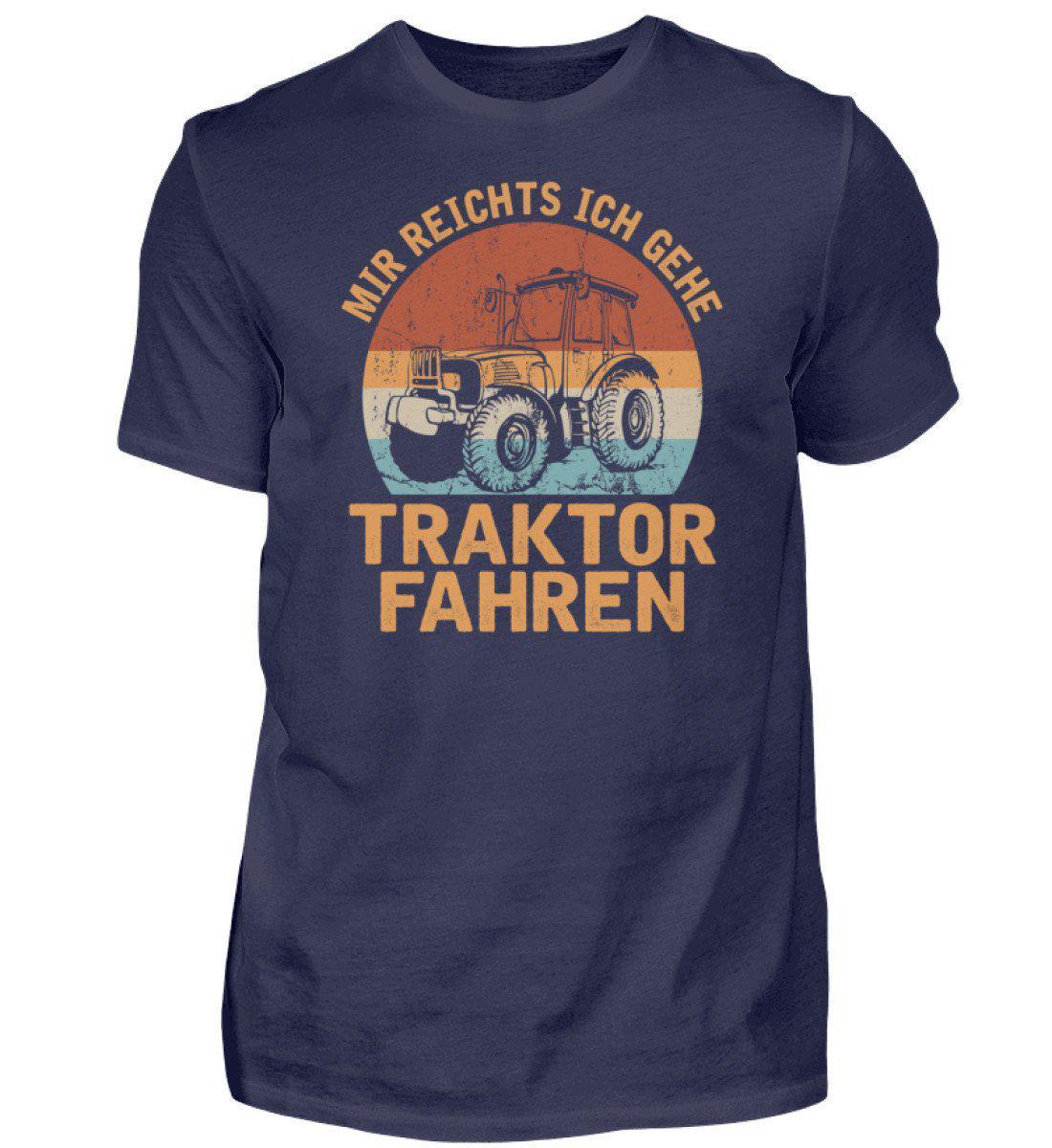 Ich gehe Traktor fahren Retro · Herren T-Shirt-Herren Basic T-Shirt-Navy-S-Agrarstarz