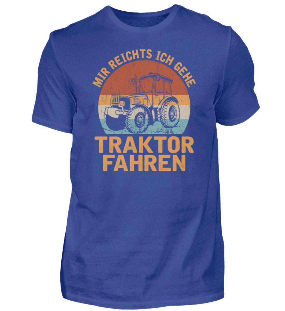 Ich gehe Traktor fahren Retro · Herren T-Shirt-Herren Basic T-Shirt-Royal Blue-S-Agrarstarz