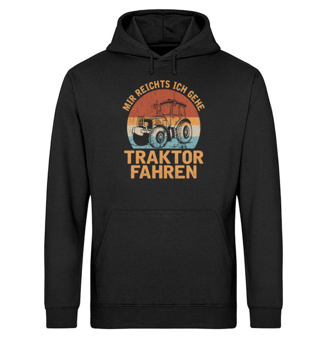 Ich gehe Traktor fahren Retro · Unisex Organic Hoodie-Drummer Hoodie ST/ST-Black-XS-Agrarstarz