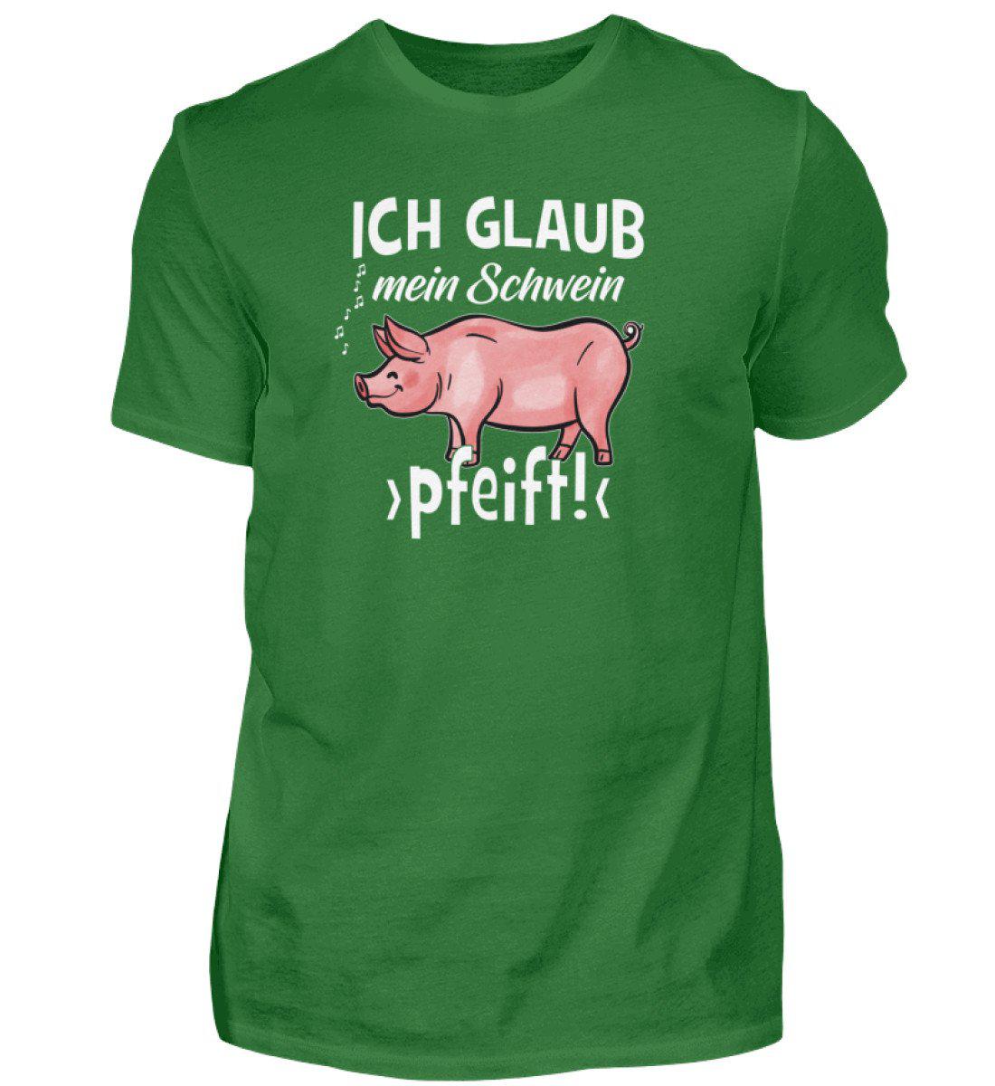 Ich glaub mein Schwein pfeift · Herren T-Shirt-Herren Basic T-Shirt-Kelly Green-S-Agrarstarz