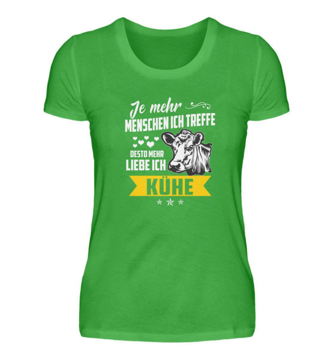 Ich liebe Kühe · Damen T-Shirt-Damen Basic T-Shirt-Green Apple-S-Agrarstarz