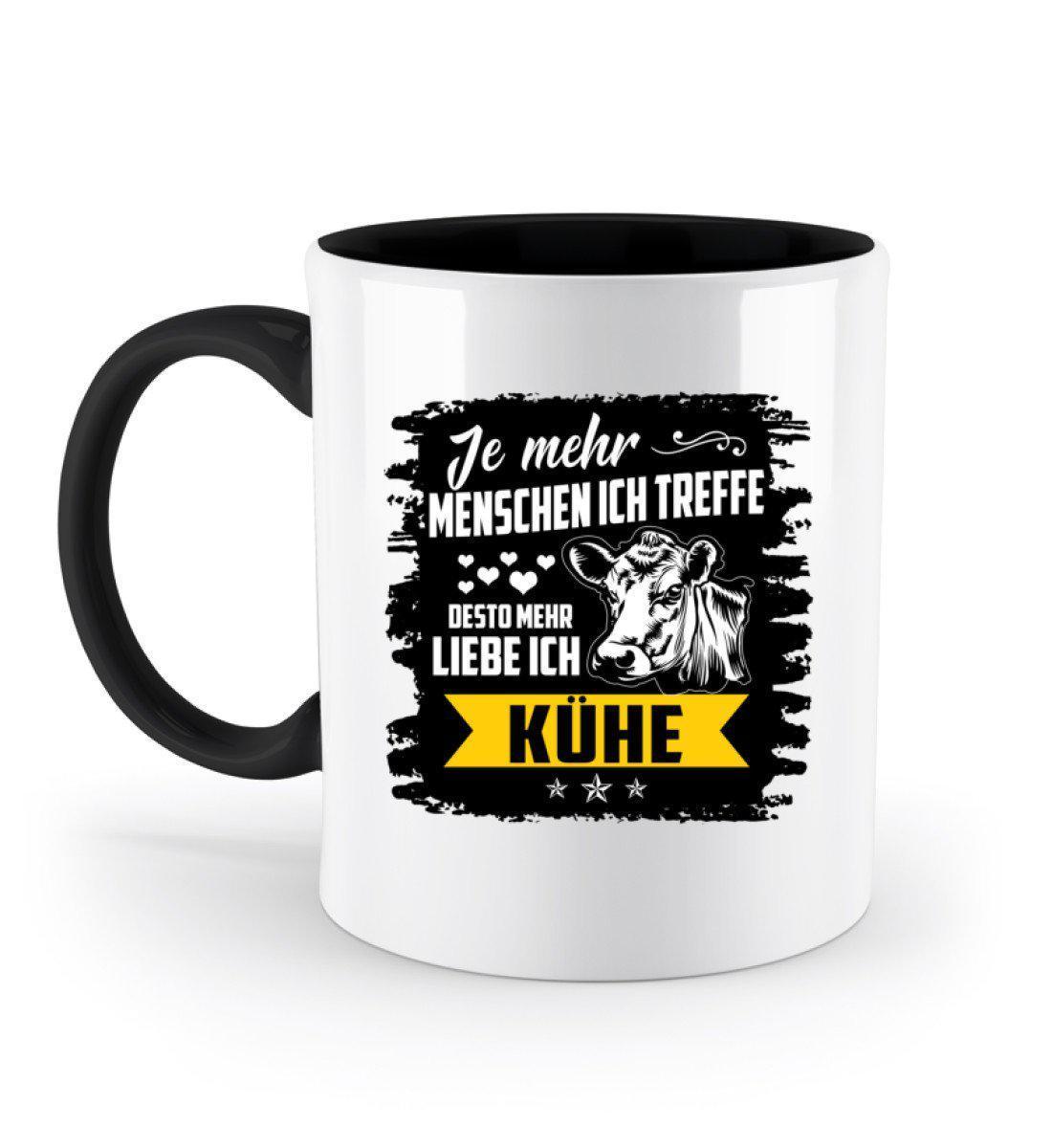 Ich liebe Kühe · Keramik Tasse zweifarbig-Keramik Tasse Zweifarbig-Black-330ml-Agrarstarz