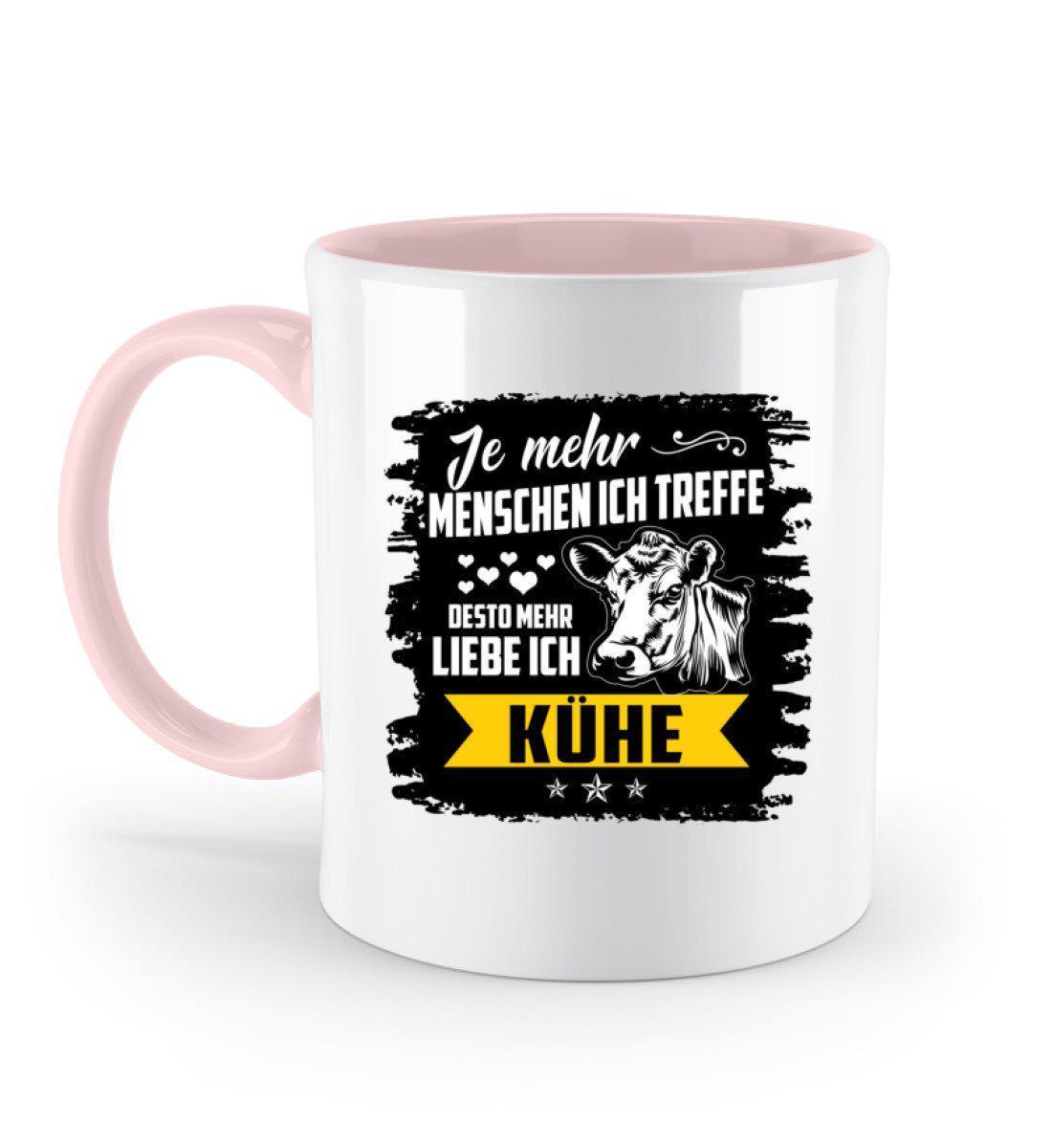 Ich liebe Kühe · Keramik Tasse zweifarbig-Keramik Tasse Zweifarbig-Powder Pink-330ml-Agrarstarz