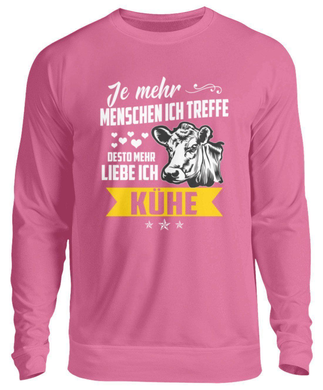 Ich liebe Kühe · Unisex Sweatshirt Pullover-Unisex Sweatshirt-Candyfloss Pink-S-Agrarstarz
