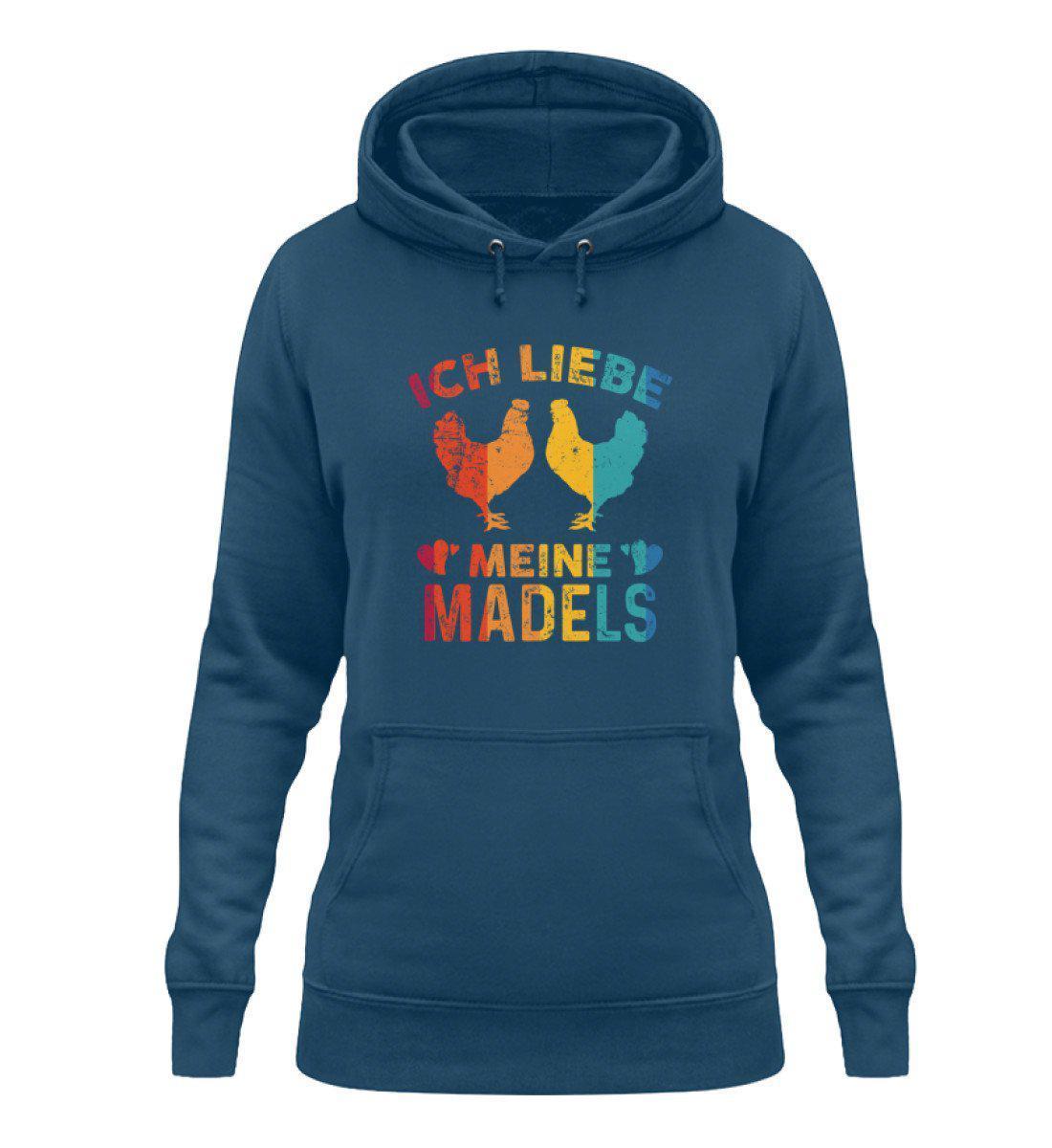 Ich liebe meine Mädels Retro · Damen Hoodie-Damen Hoodie-Airforce Blue-XS-Agrarstarz