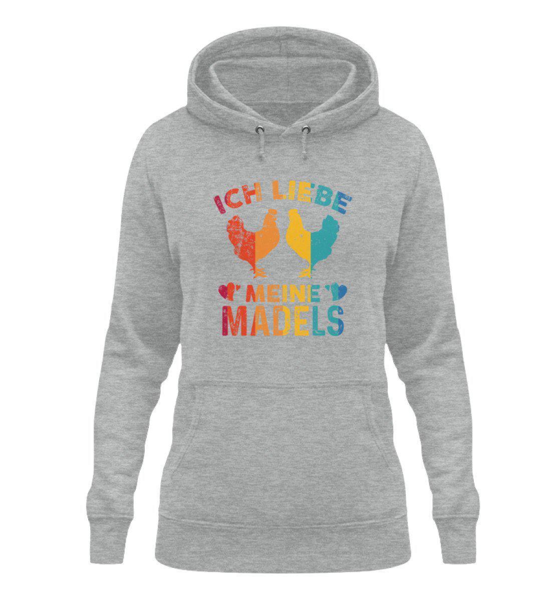 Ich liebe meine Mädels Retro · Damen Hoodie-Damen Hoodie-Heather Sport Grey-XS-Agrarstarz