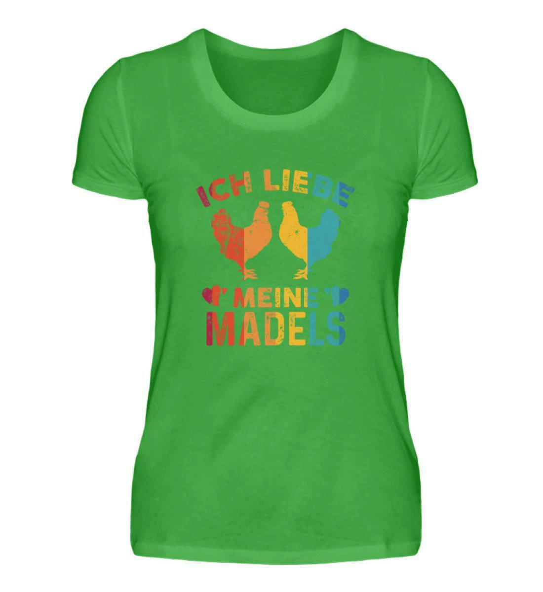 Ich liebe meine Mädels Retro · Damen T-Shirt-Damen Basic T-Shirt-Green Apple-S-Agrarstarz