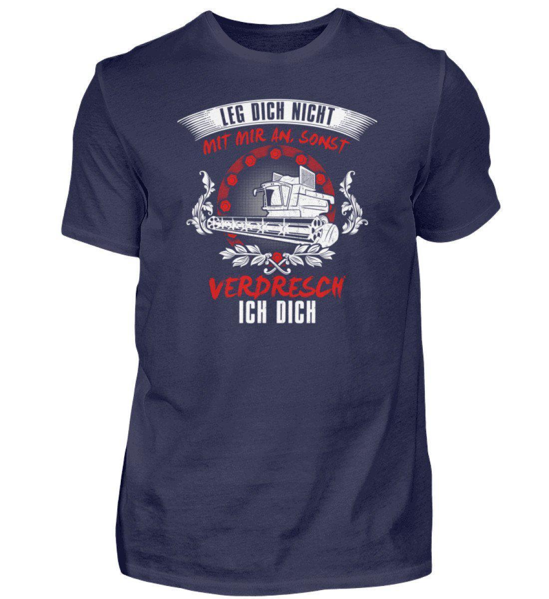 Ich verdresch dich · Herren T-Shirt-Herren Basic T-Shirt-Navy-S-Agrarstarz