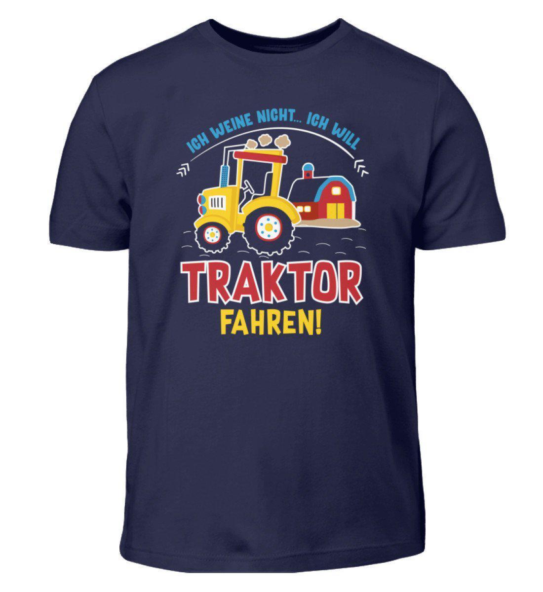 Ich will Traktor fahren · Kinder T-Shirt-Kinder T-Shirt-Navy-3/4 (98/104)-Agrarstarz