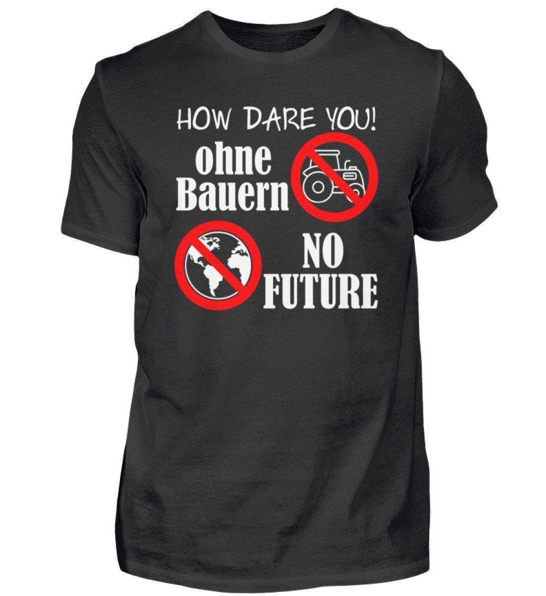 Keine Bauern no Future · Herren T-Shirt-Herren Basic T-Shirt-Black-S-Agrarstarz