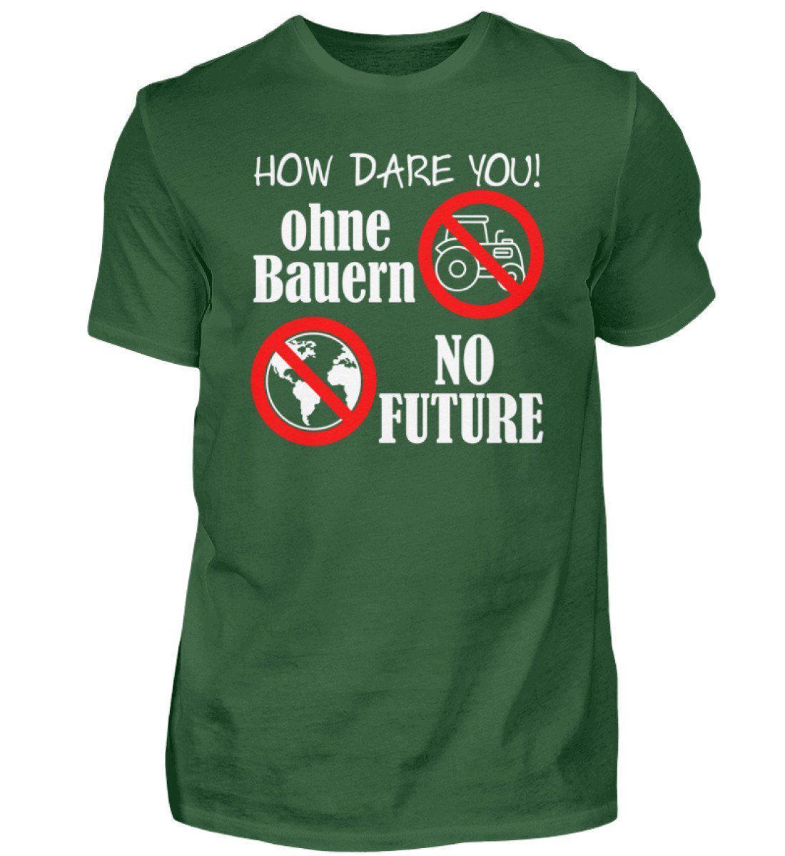 Keine Bauern no Future · Herren T-Shirt-Herren Basic T-Shirt-Bottle Green-S-Agrarstarz