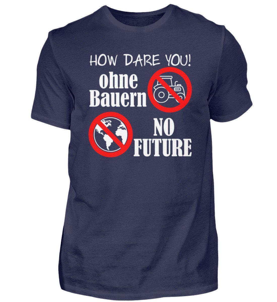 Keine Bauern no Future · Herren T-Shirt-Herren Basic T-Shirt-Navy-S-Agrarstarz