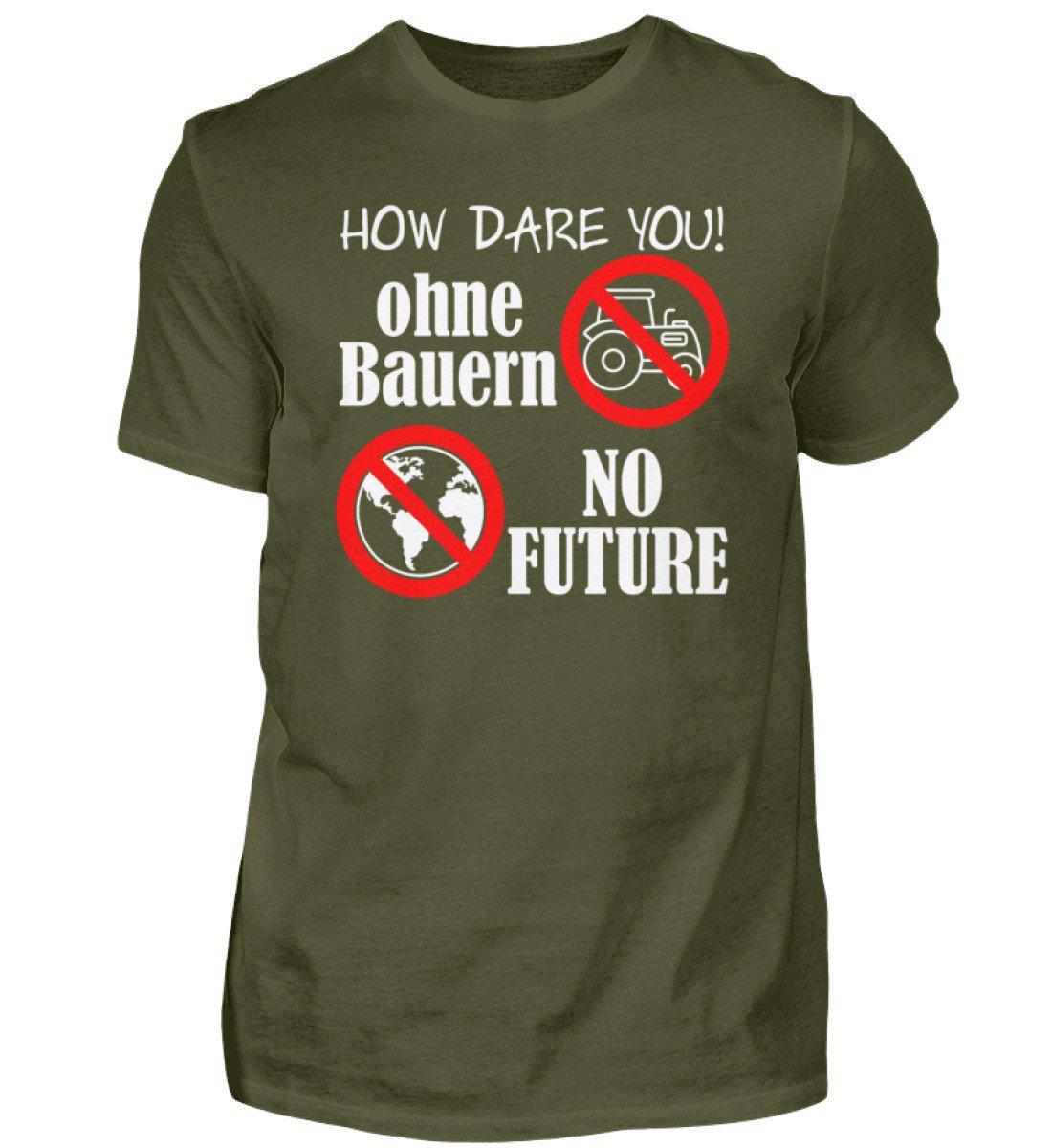 Keine Bauern no Future · Herren T-Shirt-Herren Basic T-Shirt-Urban Khaki-S-Agrarstarz