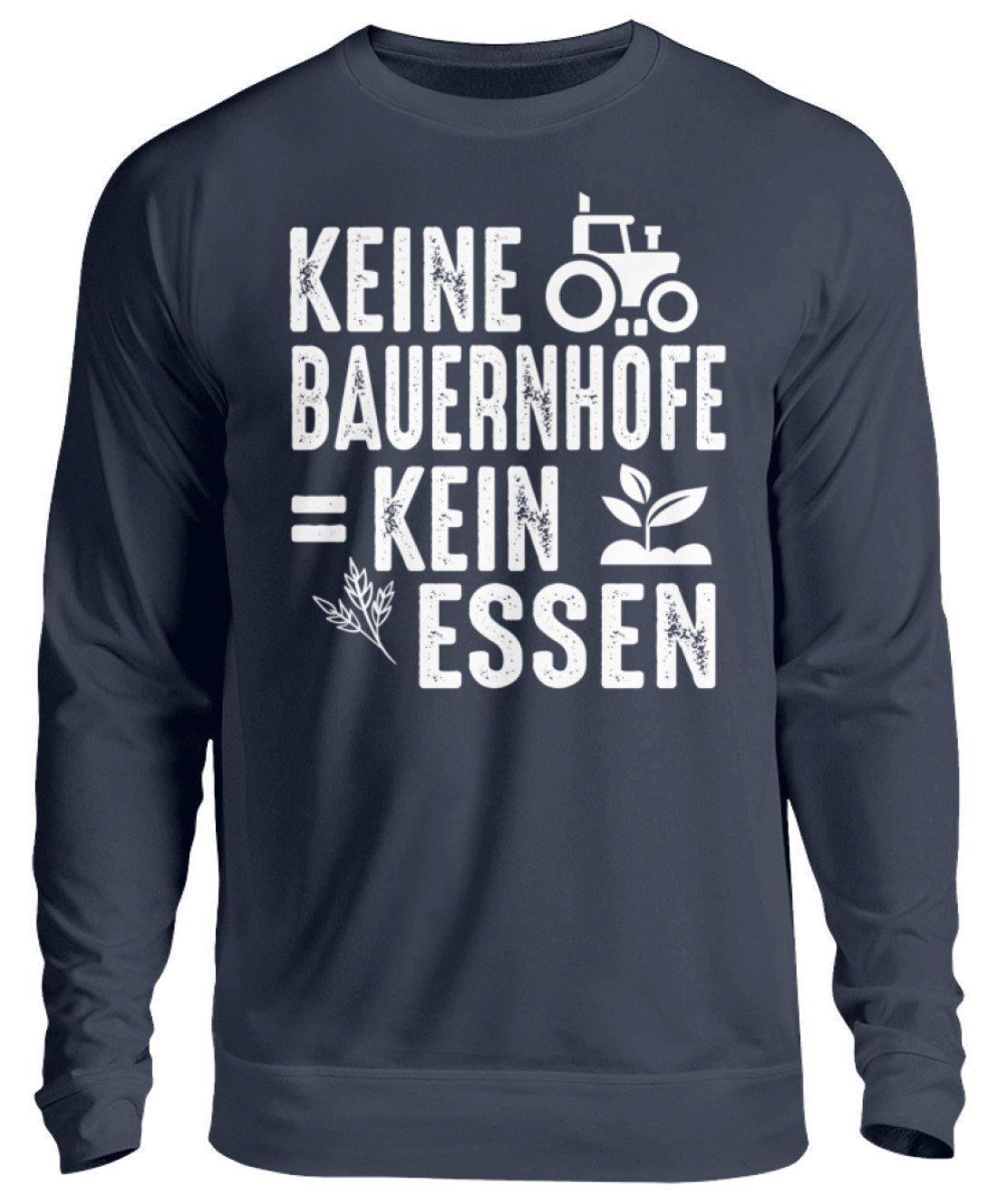 Keine Bauernhöfe kein Essen · Unisex Sweatshirt Pullover-Unisex Sweatshirt-Oxford Navy-S-Agrarstarz