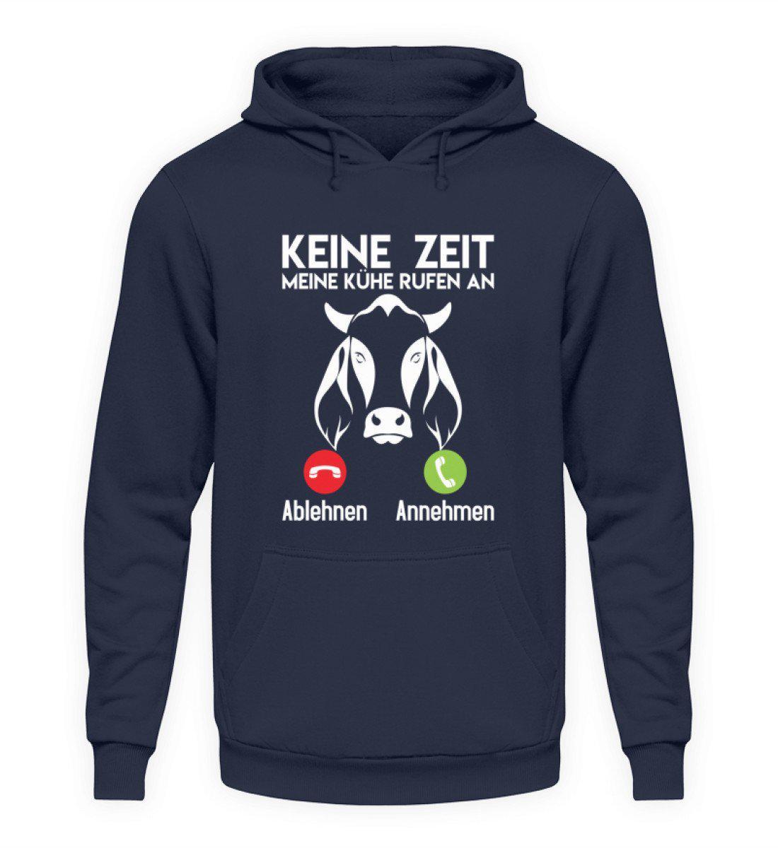 Keine Zeit Kühe rufen an · Unisex Kapuzenpullover Hoodie-Unisex Hoodie-Oxford Navy-S-Agrarstarz