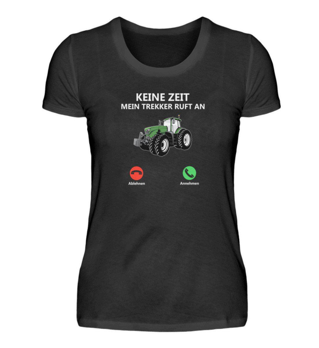 Keine Zeit Trekker ruft an · Damen T-Shirt-Damen Basic T-Shirt-Black-S-Agrarstarz