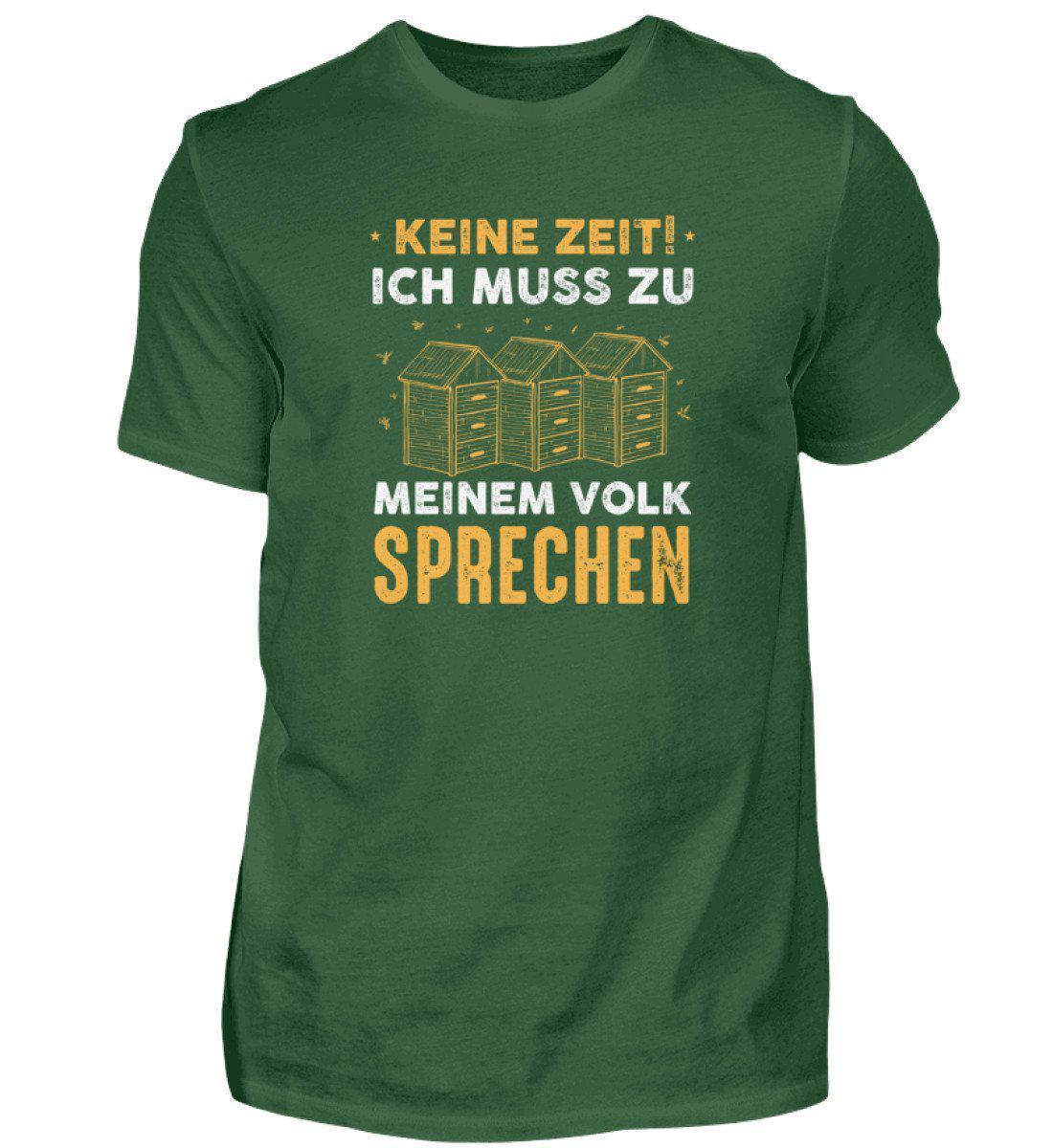 Keine Zeit Volk sprechen · Herren T-Shirt-Herren Basic T-Shirt-Bottle Green-S-Agrarstarz