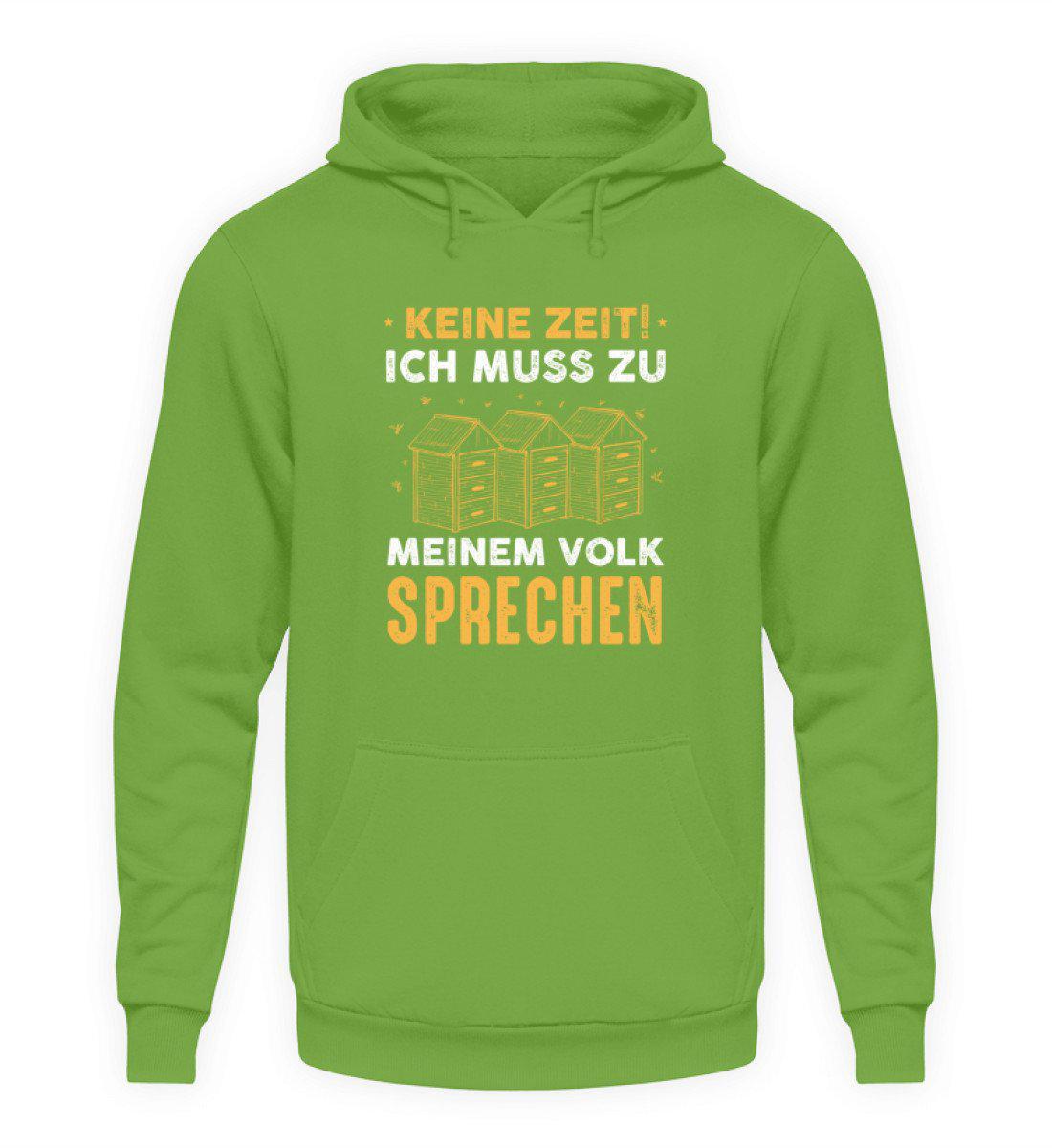 Keine Zeit Volk sprechen · Unisex Kapuzenpullover Hoodie-Unisex Hoodie-LimeGreen-S-Agrarstarz