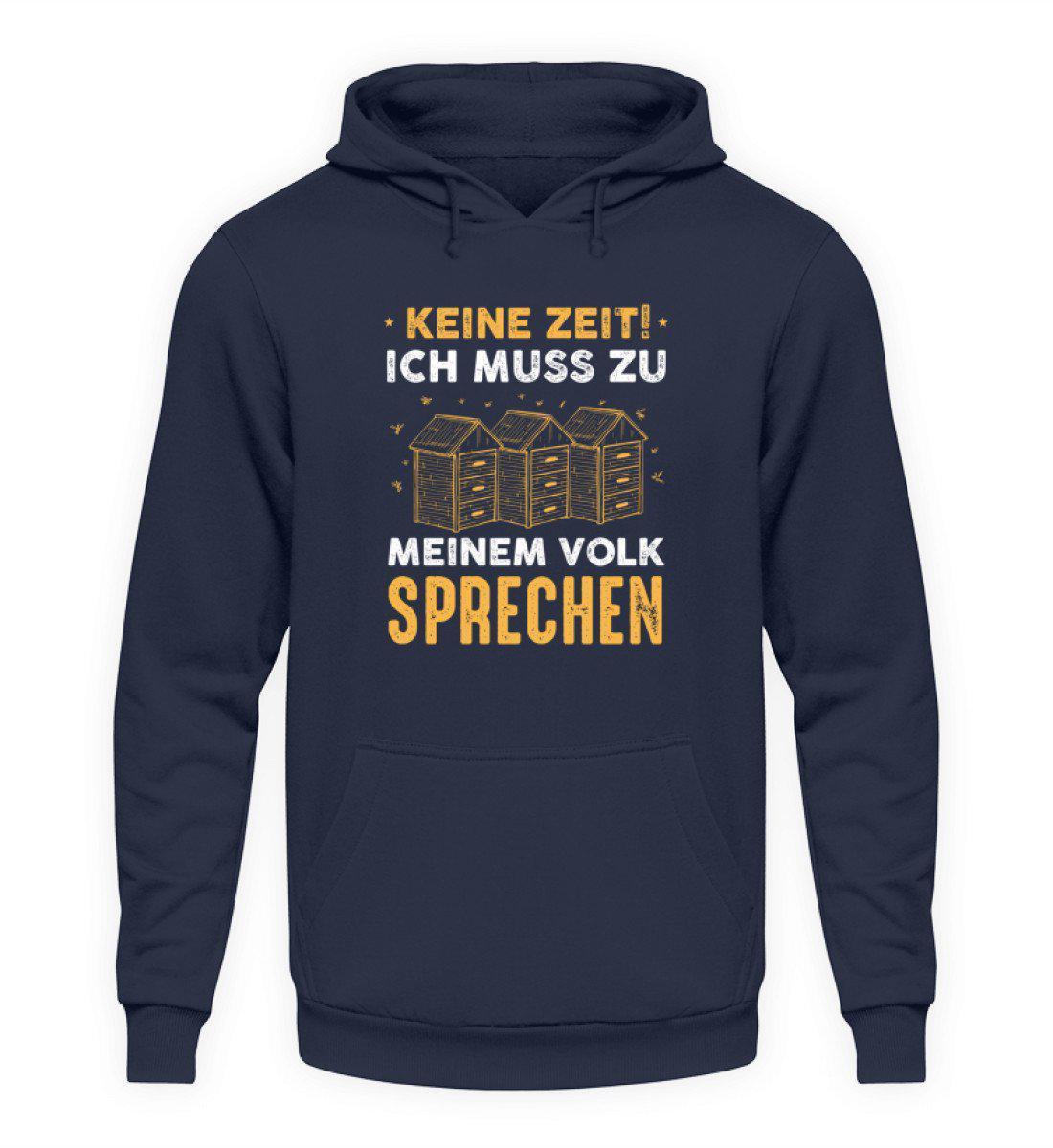 Keine Zeit Volk sprechen · Unisex Kapuzenpullover Hoodie-Unisex Hoodie-Oxford Navy-S-Agrarstarz