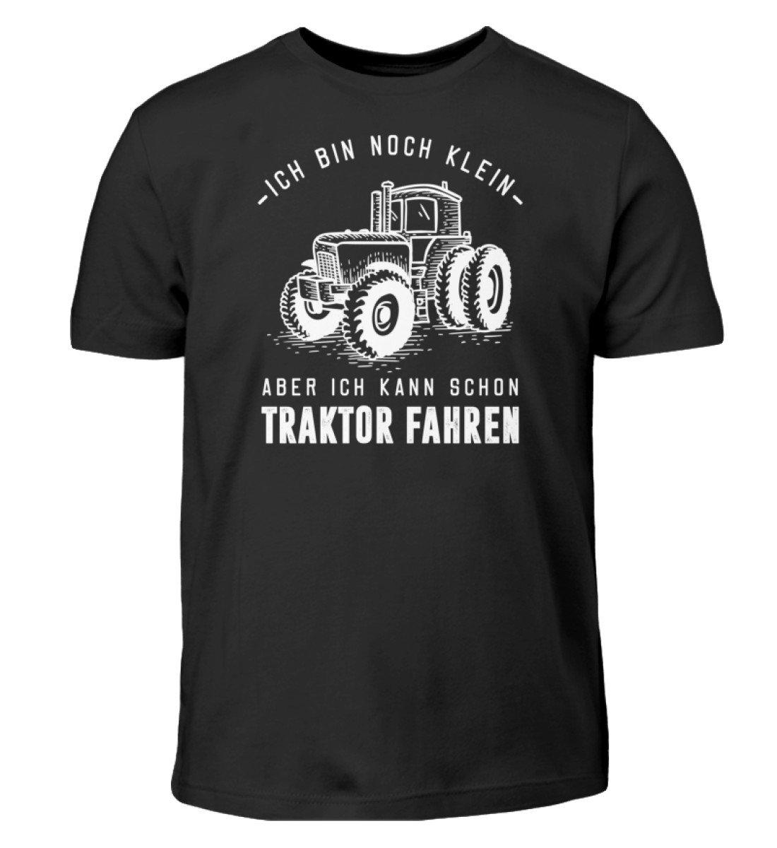 Klein Traktor fahren · Kinder T-Shirt-Kinder T-Shirt-Black-3/4 (98/104)-Agrarstarz