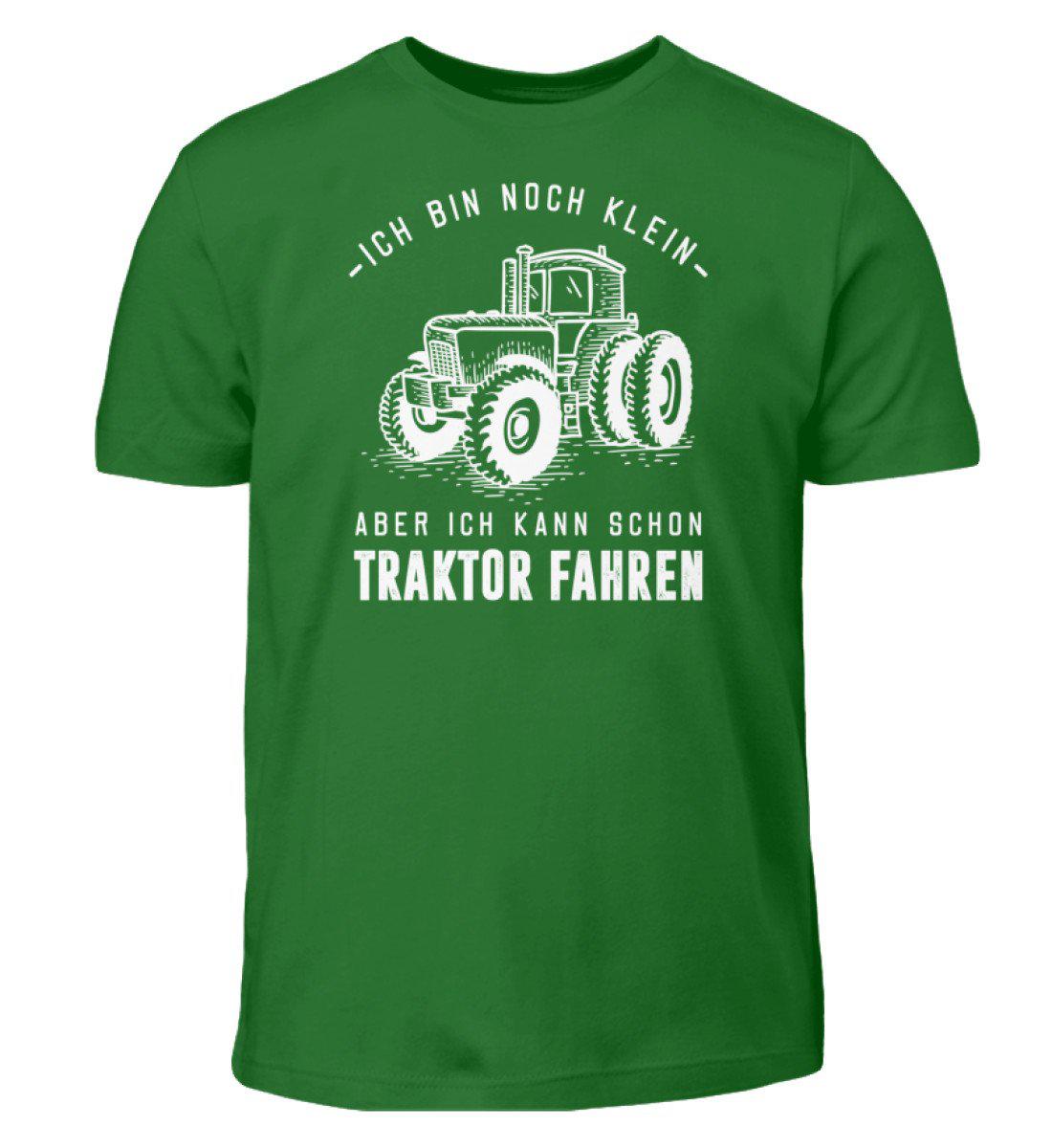 Klein Traktor fahren · Kinder T-Shirt-Kinder T-Shirt-Kelly Green-3/4 (98/104)-Agrarstarz