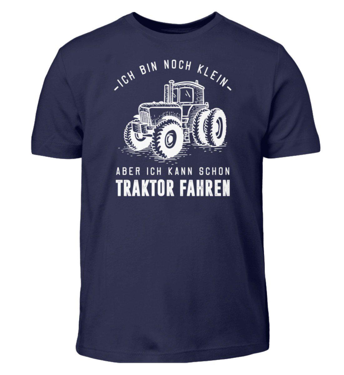 Klein Traktor fahren · Kinder T-Shirt-Kinder T-Shirt-Navy-3/4 (98/104)-Agrarstarz