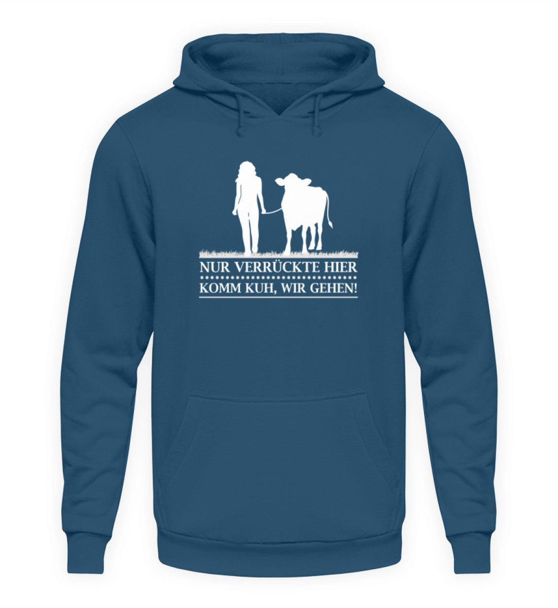 Komm Kuh wir gehen Frau · Unisex Kapuzenpullover Hoodie-Unisex Hoodie-Airforce Blue-S-Agrarstarz