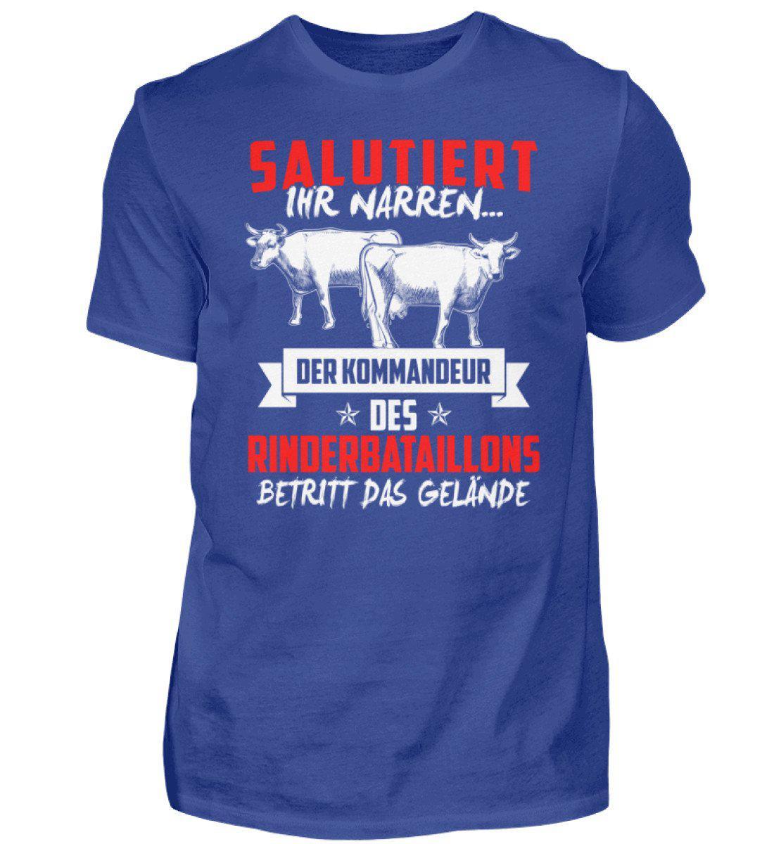 Kommandeur Rinderbataillon · Herren T-Shirt-Herren Basic T-Shirt-Royal Blue-S-Agrarstarz