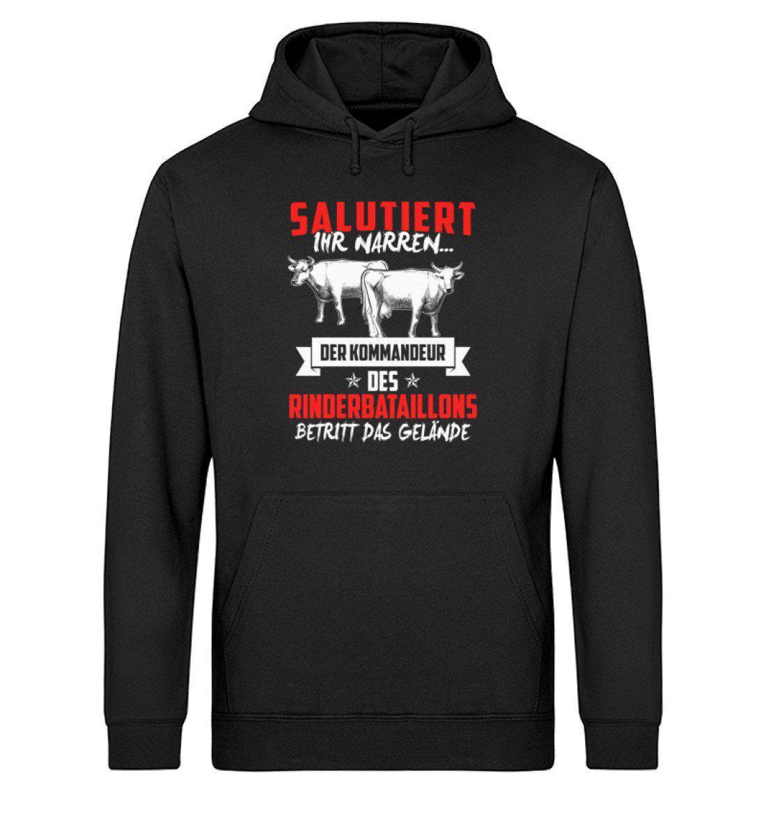 Kommandeur Rinderbataillon · Unisex Organic Hoodie-Drummer Hoodie ST/ST-Black-XS-Agrarstarz