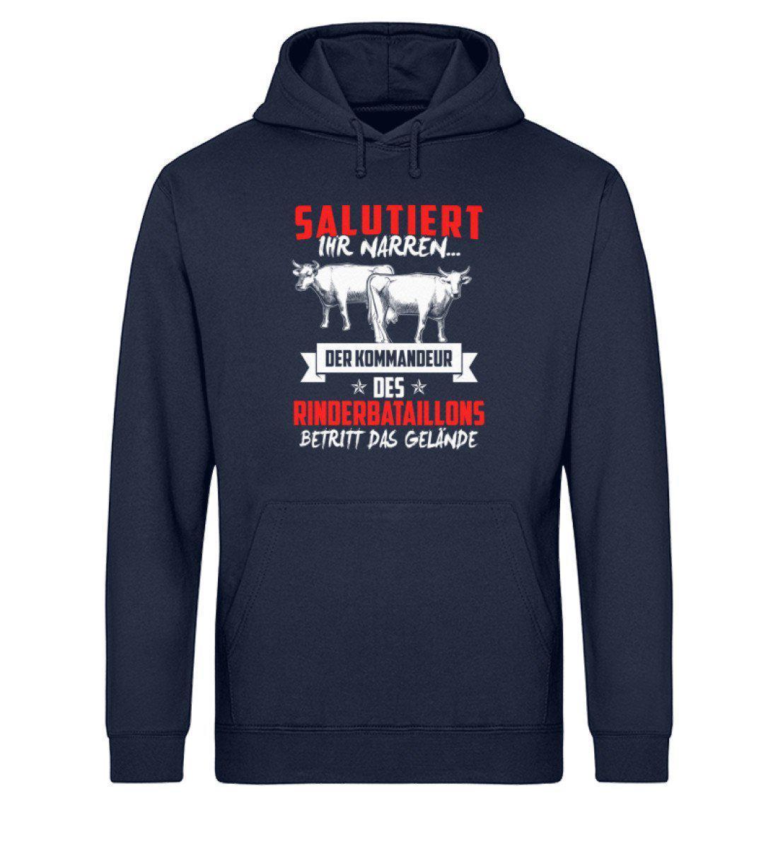 Kommandeur Rinderbataillon · Unisex Organic Hoodie-Drummer Hoodie ST/ST-French Navy-XS-Agrarstarz