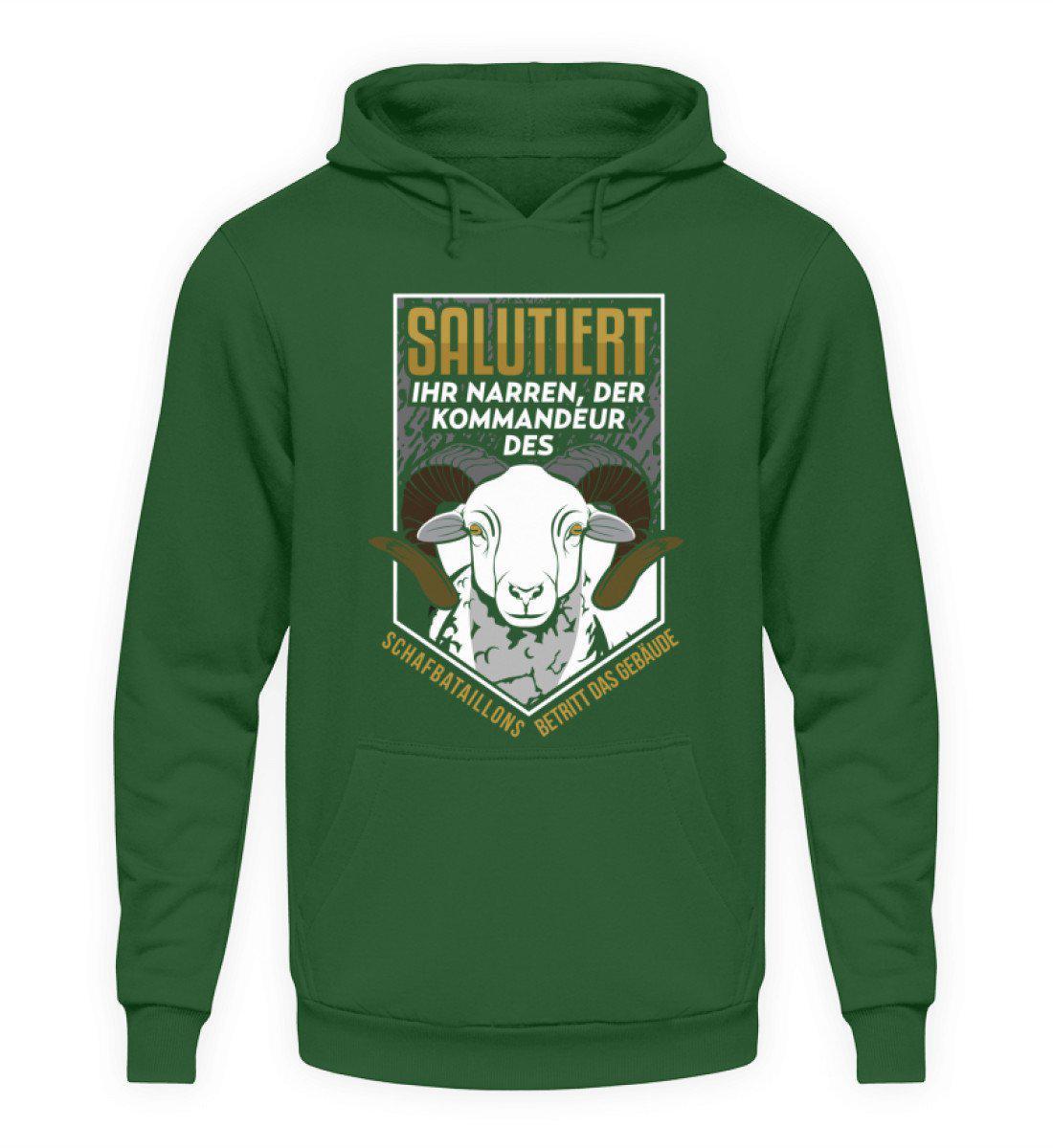 Kommandeur Schafbataillon · Unisex Kapuzenpullover Hoodie-Unisex Hoodie-Bottle Green-L-Agrarstarz