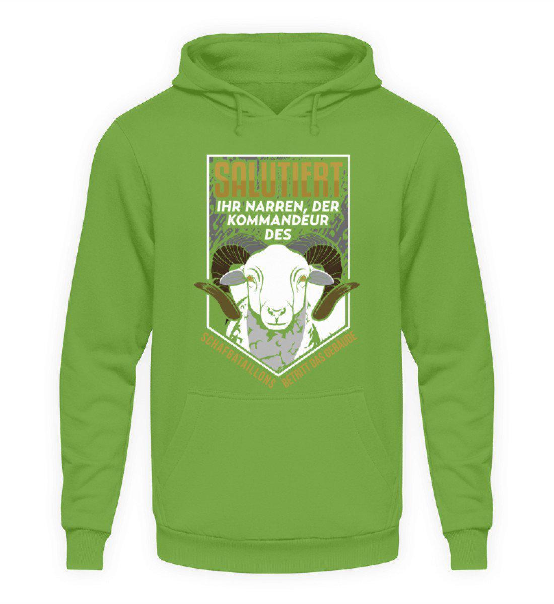 Kommandeur Schafbataillon · Unisex Kapuzenpullover Hoodie-Unisex Hoodie-LimeGreen-L-Agrarstarz