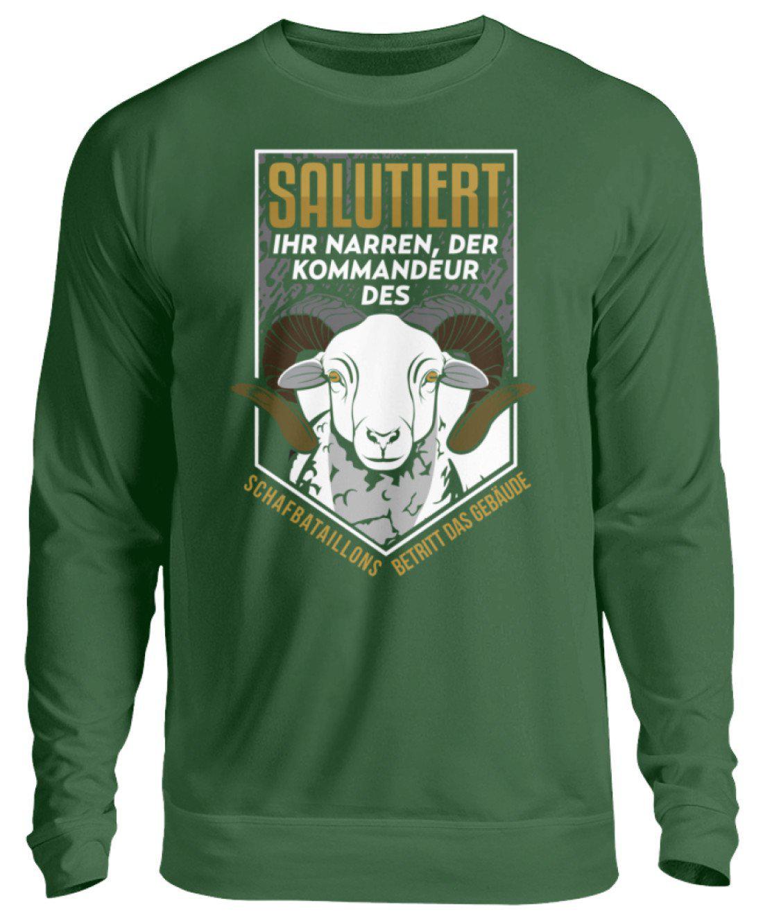 Kommandeur Schafbataillon · Unisex Sweatshirt Pullover-Unisex Sweatshirt-Bottle Green-S-Agrarstarz