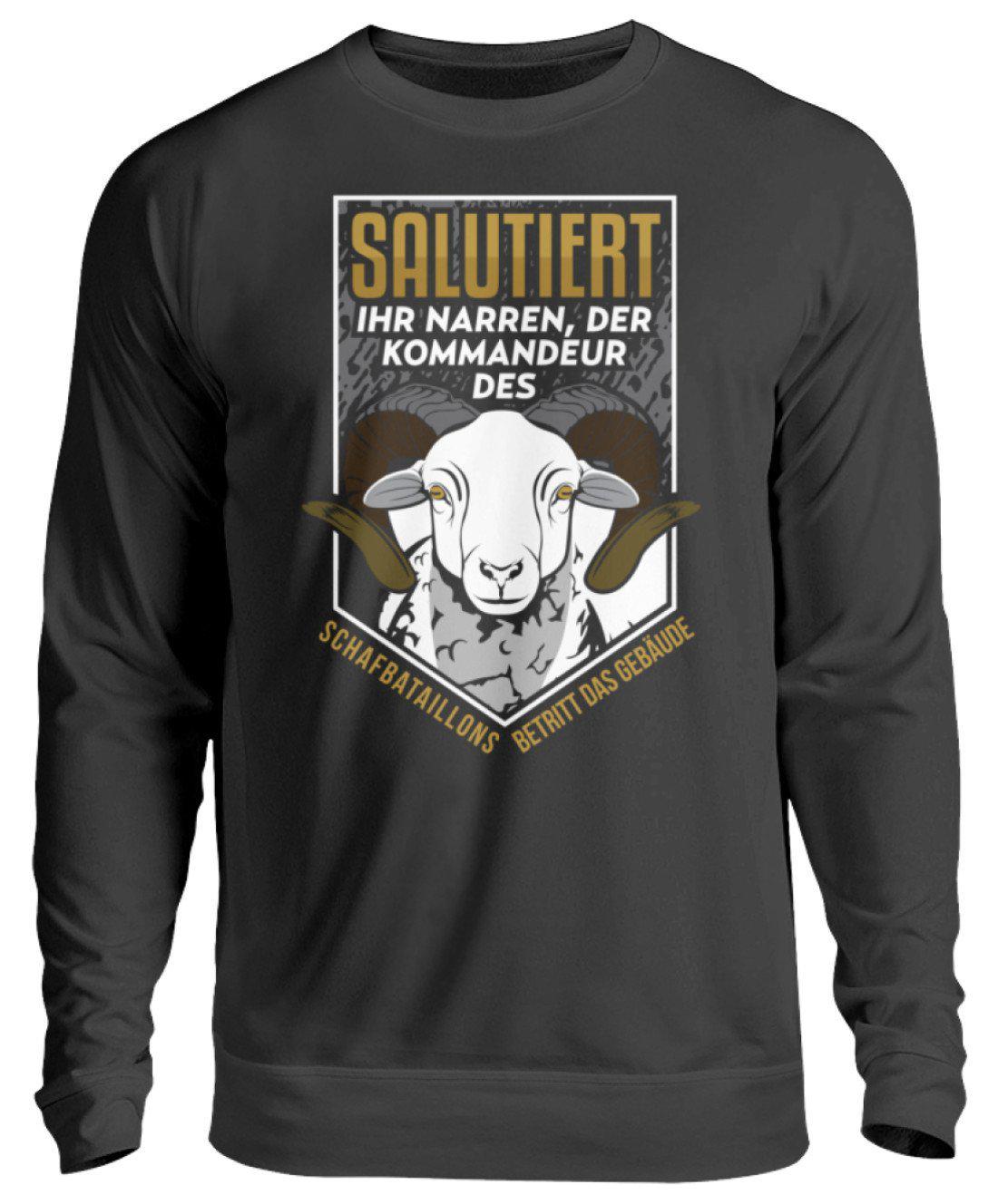 Kommandeur Schafbataillon · Unisex Sweatshirt Pullover-Unisex Sweatshirt-Jet Black-S-Agrarstarz