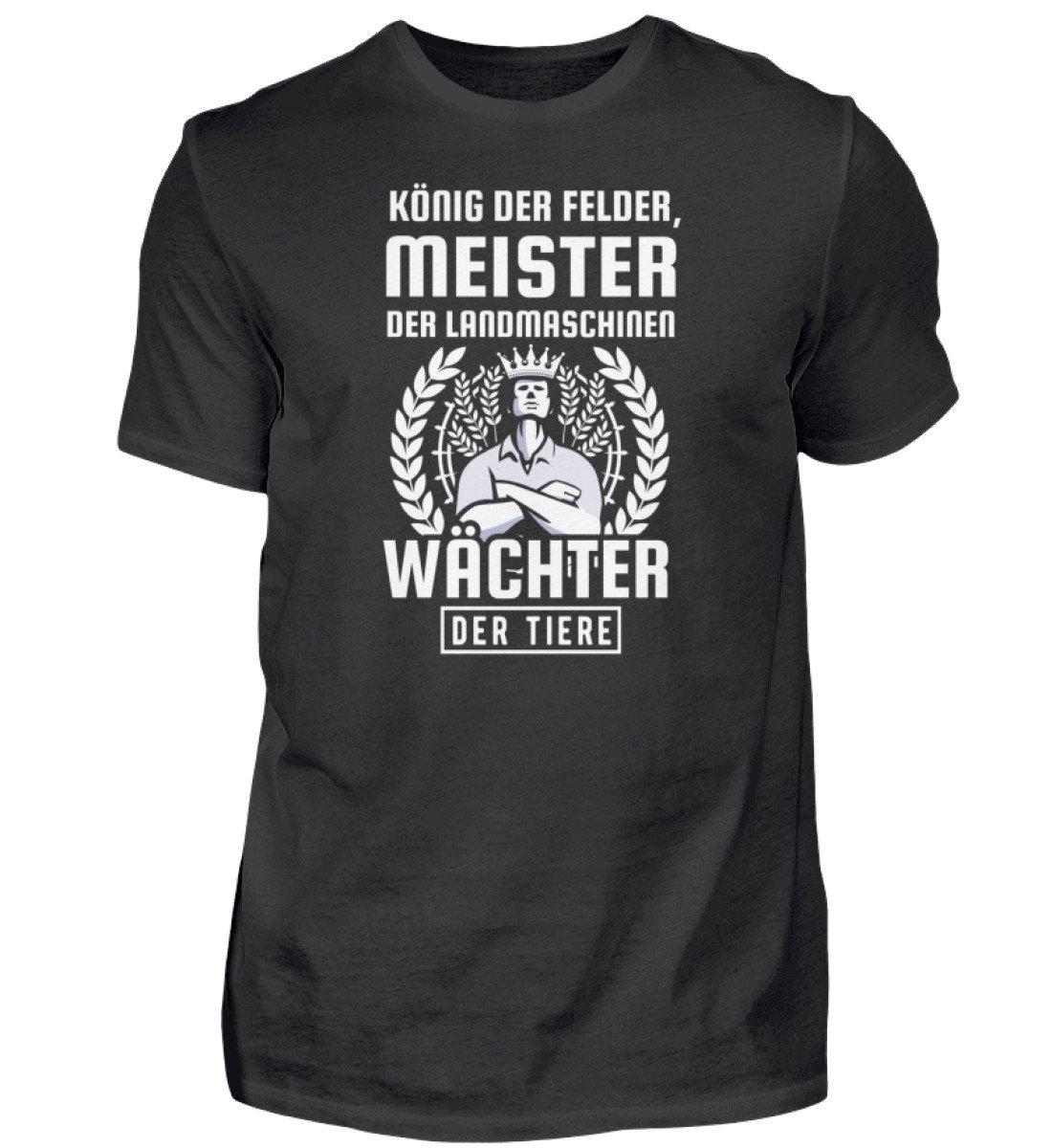 König der Felder · Herren T-Shirt-Herren Basic T-Shirt-Black-S-Agrarstarz