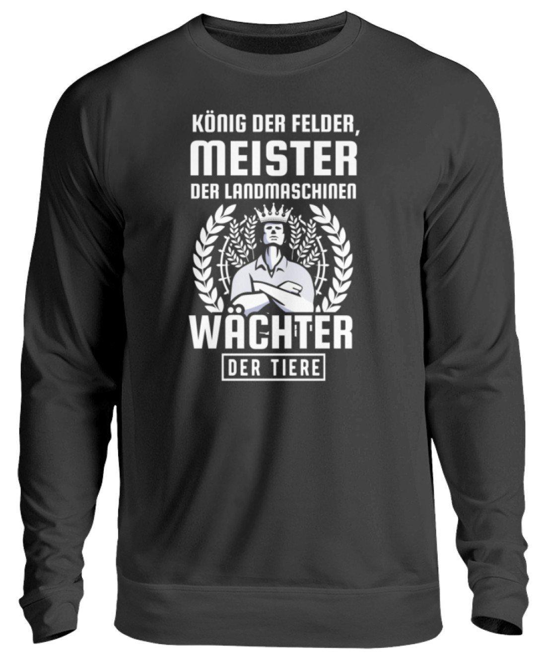 König der Felder · Unisex Sweatshirt Pullover-Unisex Sweatshirt-Jet Black-S-Agrarstarz