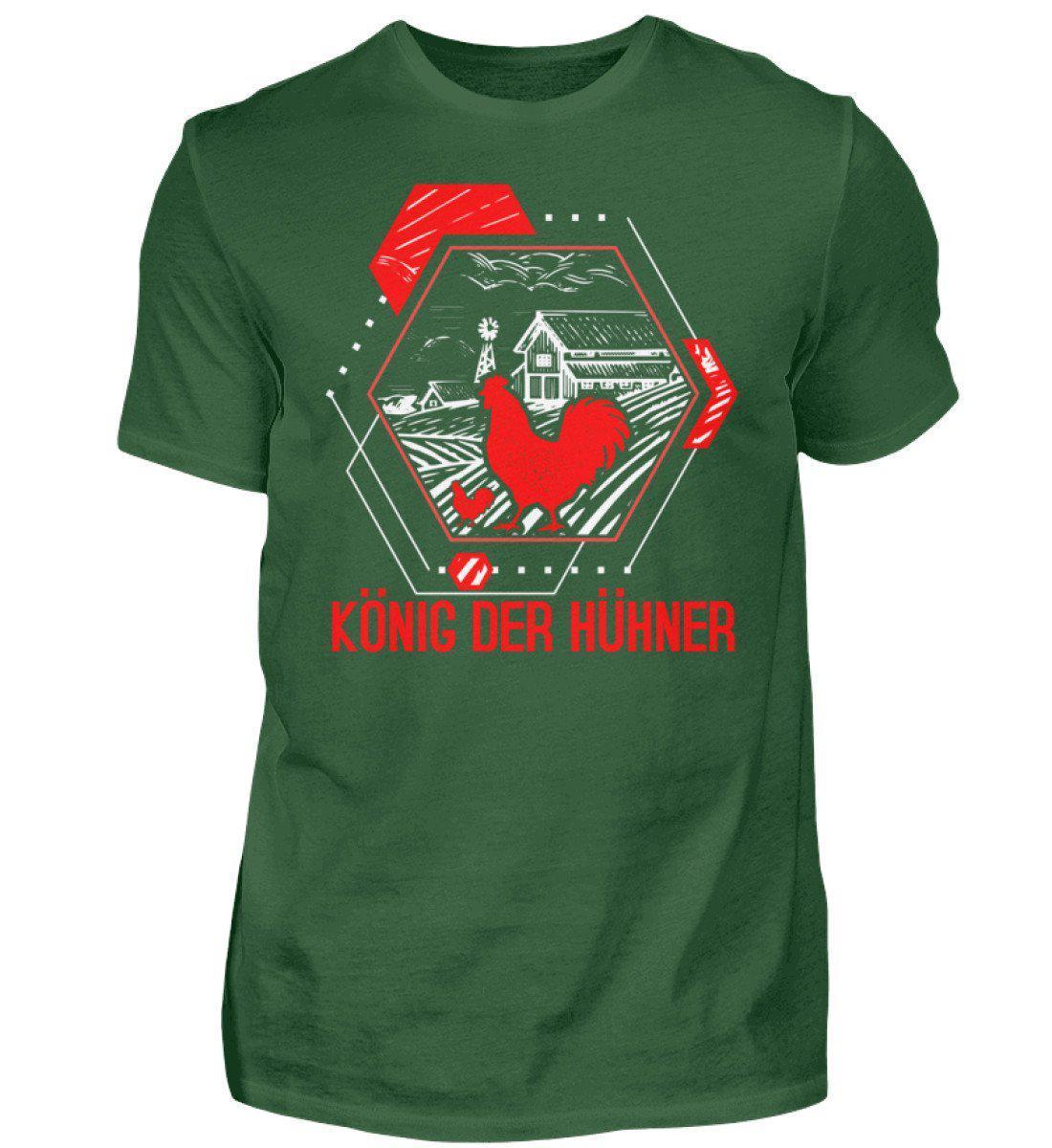 König der Hühner Geometric · Herren T-Shirt-Herren Basic T-Shirt-Bottle Green-S-Agrarstarz