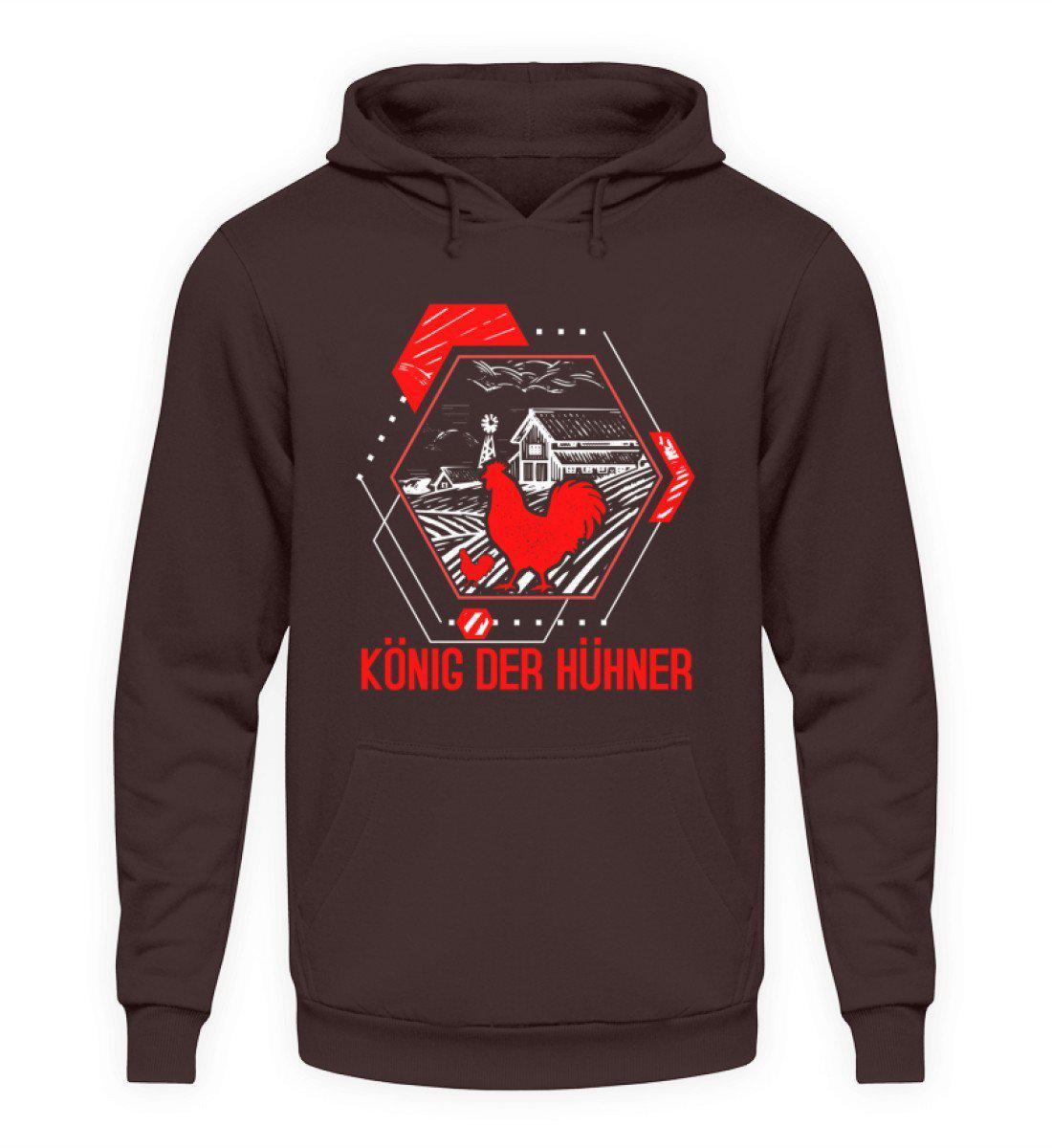 König der Hühner Geometric · Unisex Kapuzenpullover Hoodie-Unisex Hoodie-Hot Chocolate-S-Agrarstarz