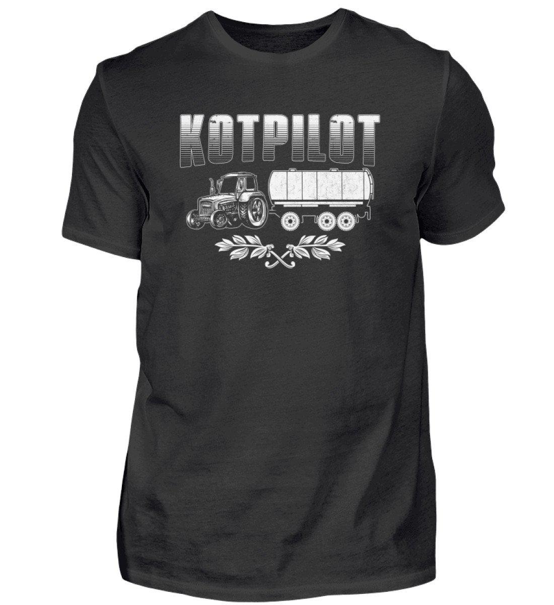 Kotpilot · Herren T-Shirt-Herren Basic T-Shirt-Black-S-Agrarstarz